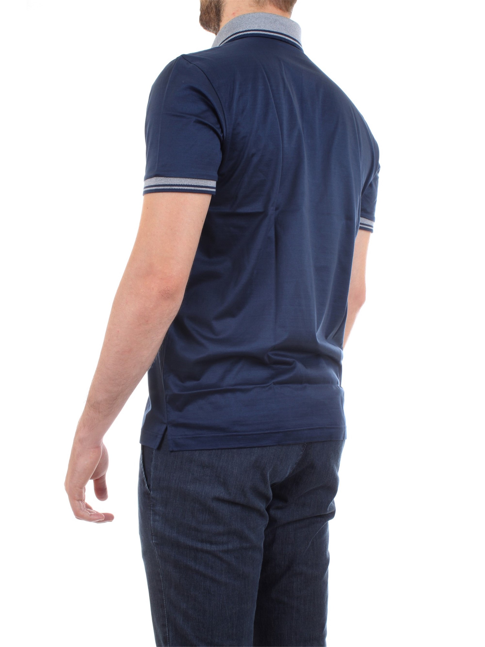Gran Sasso 60144/74055 Blue Clothing Man Polo shirt Gran Sasso 60144/74055 Blue Clothing Man Polo shirt
