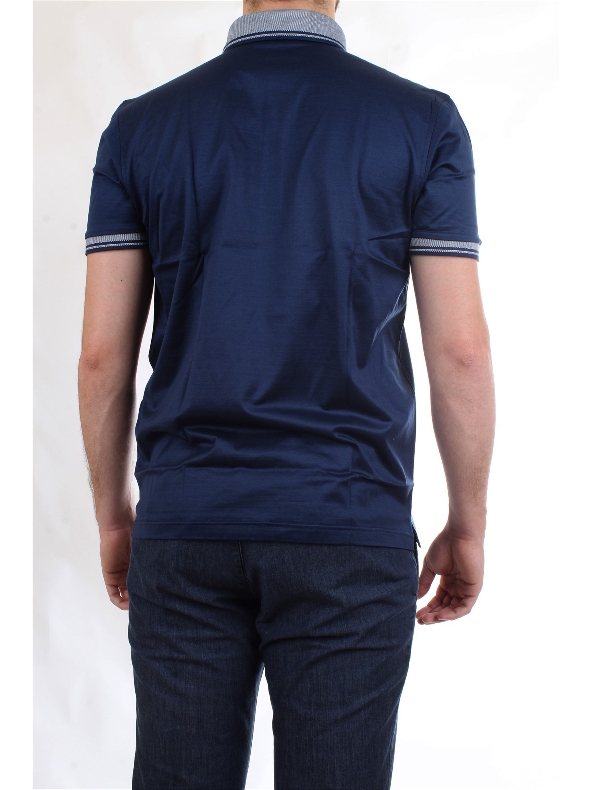 Gran Sasso 60144/74055 Blue Clothing Man Polo shirt Gran Sasso 60144/74055 Blue Clothing Man Polo shirt