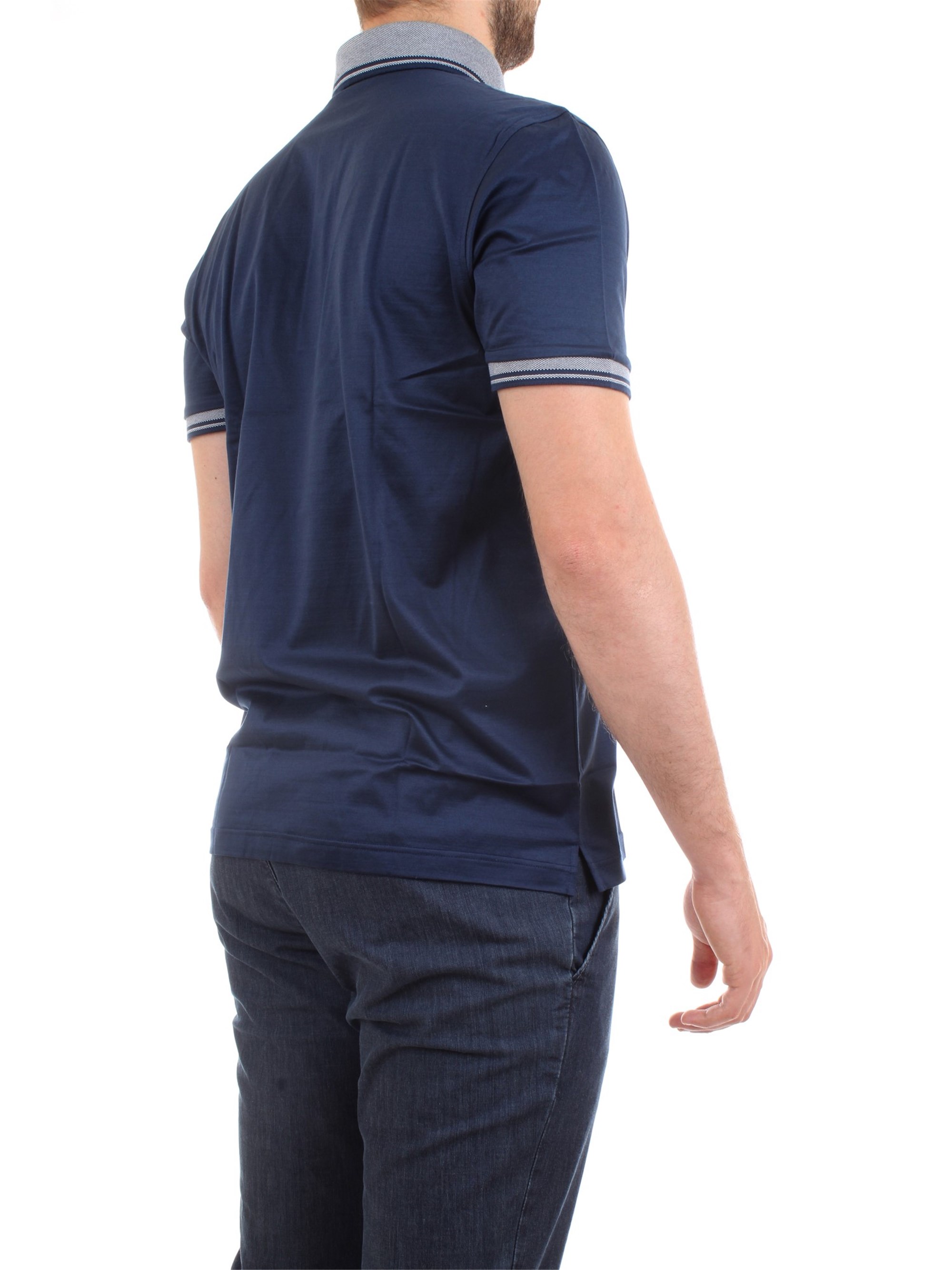 Gran Sasso 60144/74055 Blue Clothing Man Polo shirt Gran Sasso 60144/74055 Blue Clothing Man Polo shirt