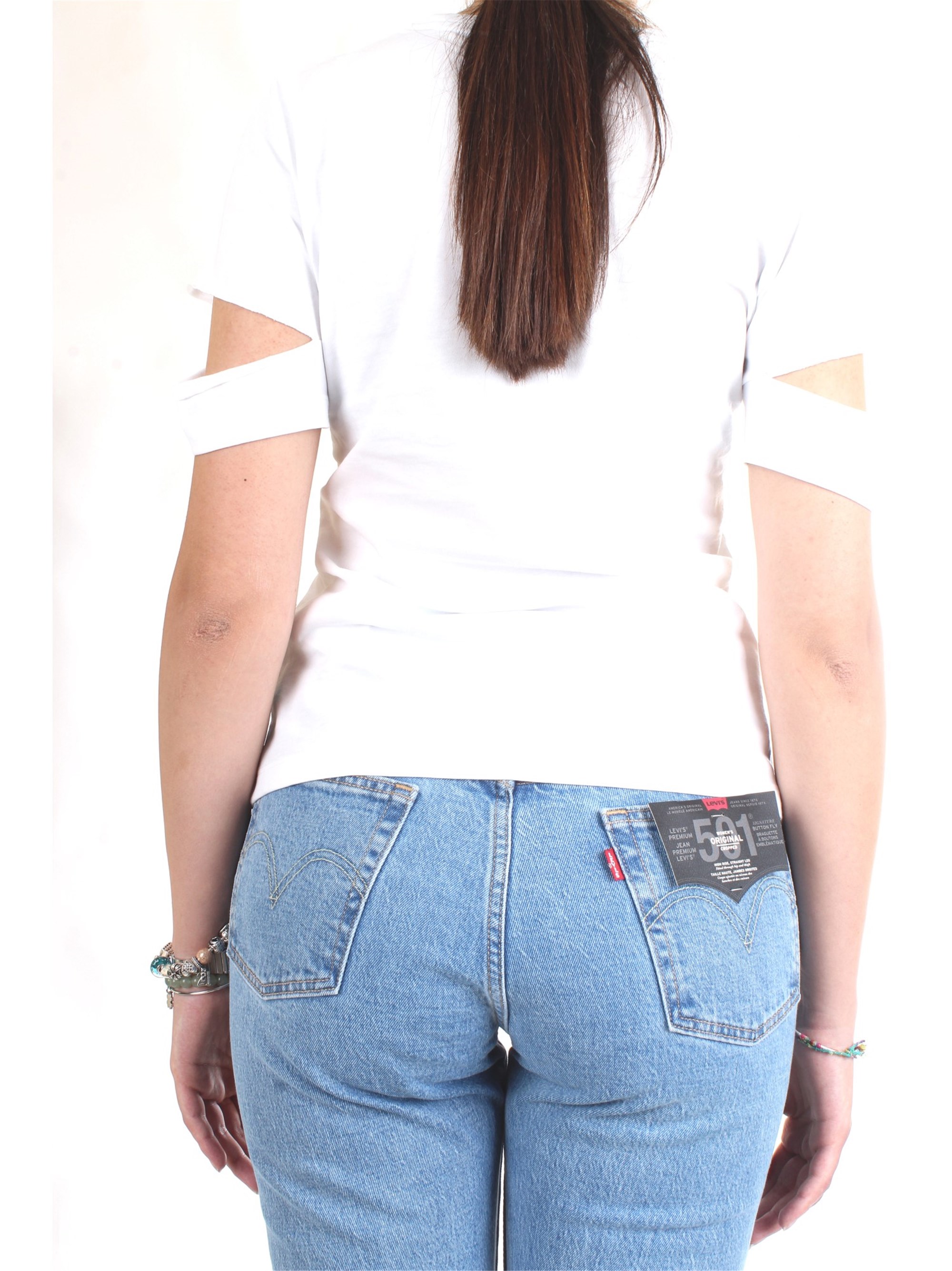 GAELLE PARIS GBD6063 White Clothing Woman T-Shirt/Polo GAELLE PARIS GBD6063 White Clothing Woman T-Shirt/Polo