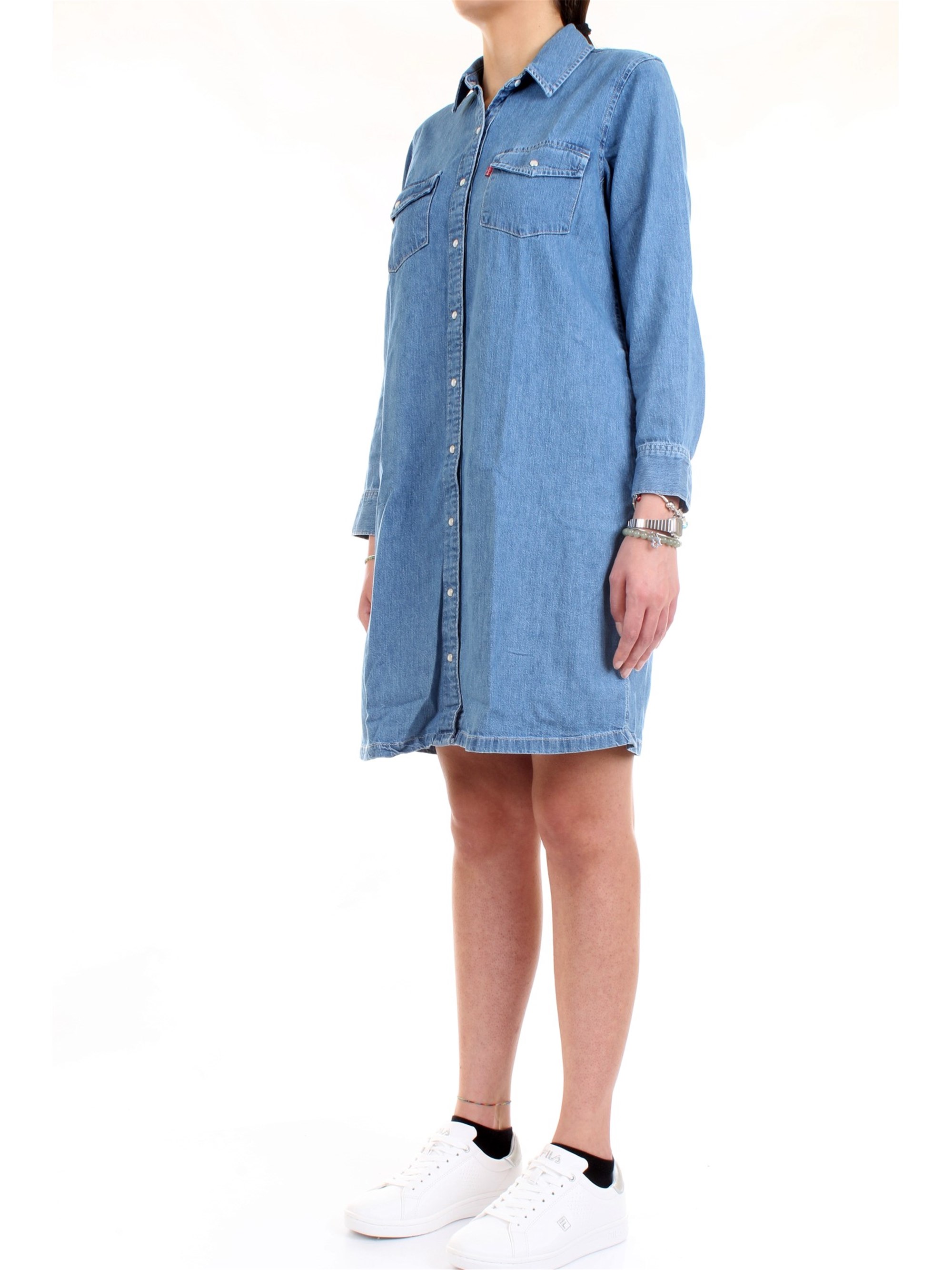 LEVI'S 85793 Blue Clothing Woman Dress LEVI'S 85793 Blue Clothing Woman Dress