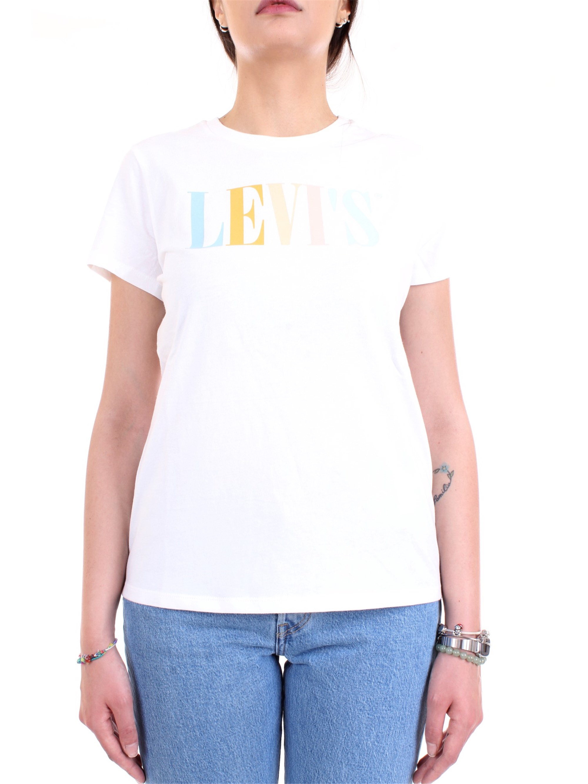 LEVI'S 17369 0969 White Clothing Woman T-Shirt/Polo LEVI'S 17369 0969 White Clothing Woman T-Shirt/Polo