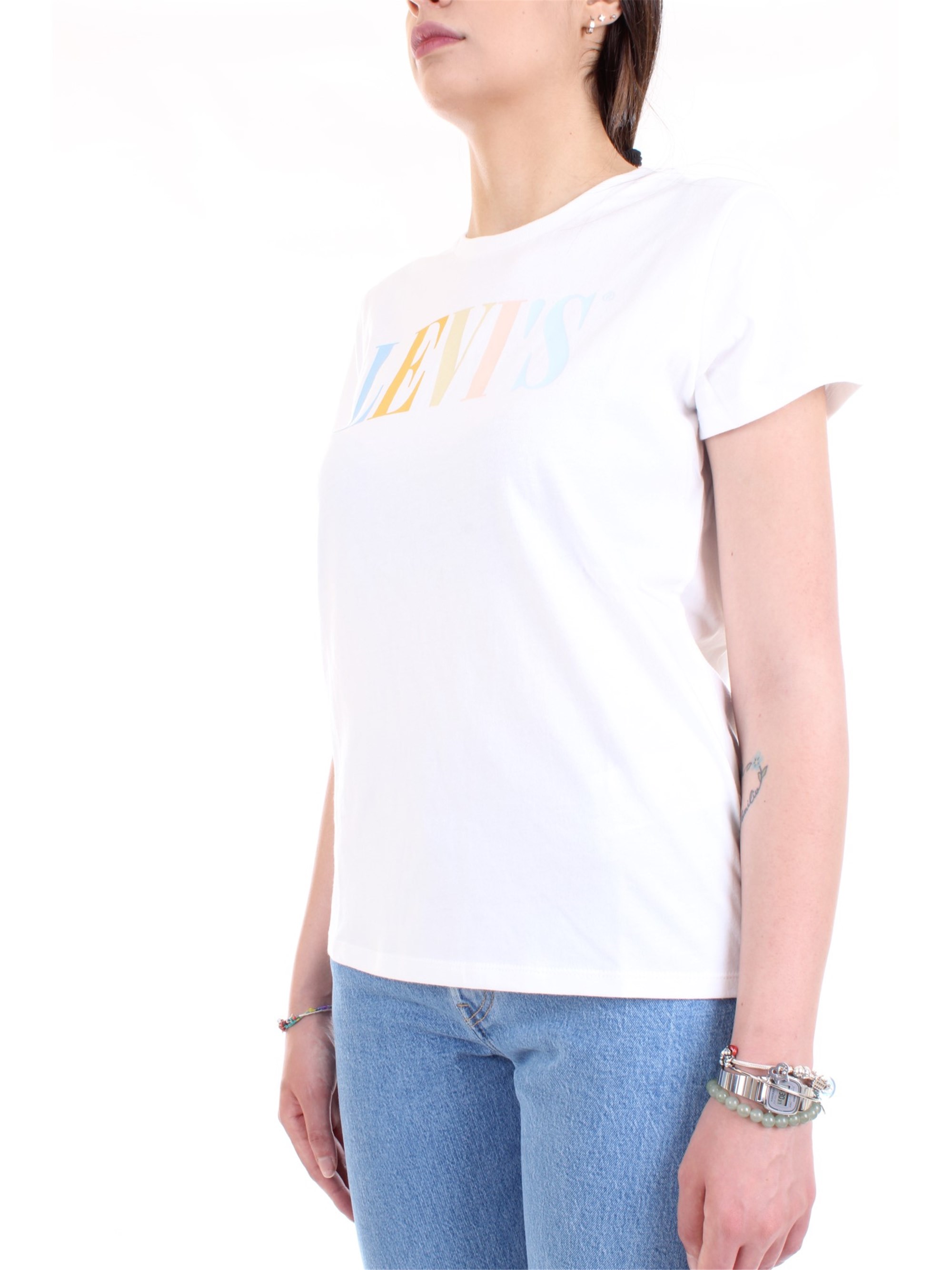 LEVI'S 17369 0969 White Clothing Woman T-Shirt/Polo LEVI'S 17369 0969 White Clothing Woman T-Shirt/Polo