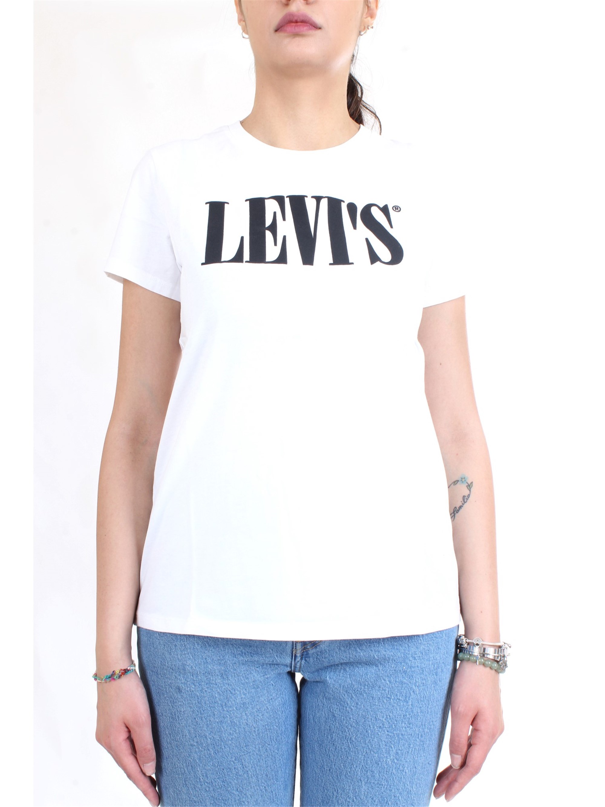LEVI'S 17369 0781 White Clothing Woman T-Shirt/Polo LEVI'S 17369 0781 White Clothing Woman T-Shirt/Polo