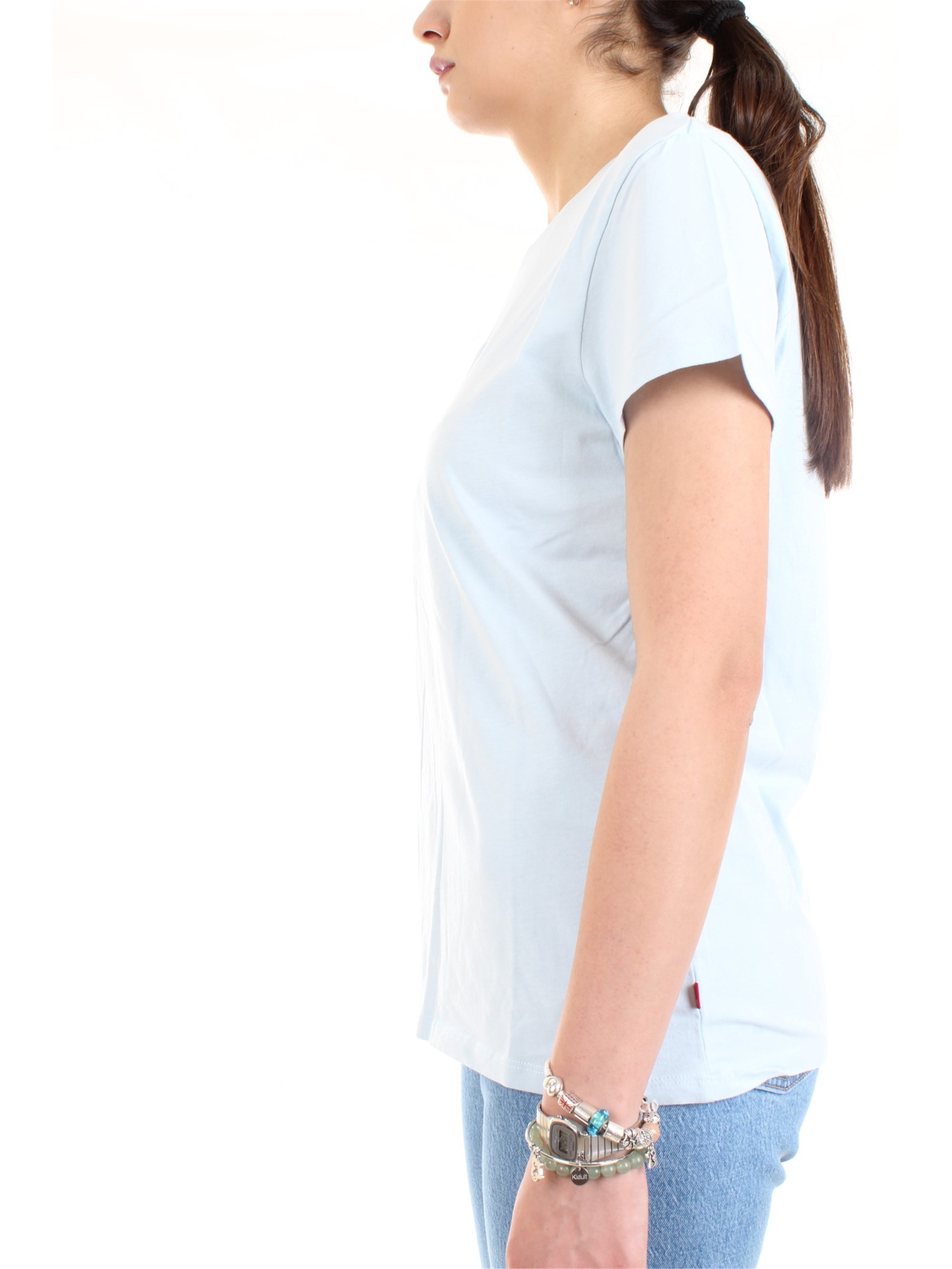 LEVI'S 17369 0905 Light blue Clothing Woman T-Shirt/Polo LEVI'S 17369 0905 Light blue Clothing Woman T-Shirt/Polo