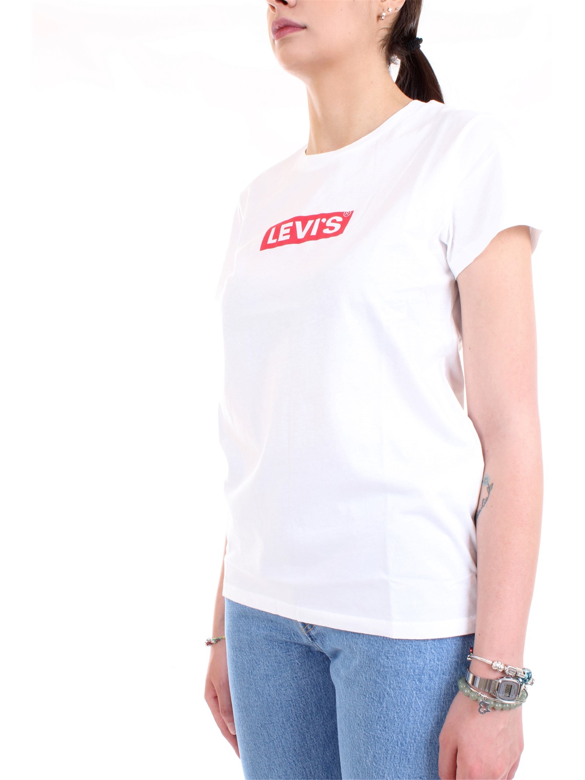 LEVI'S 17369 0903 White Clothing Woman T-Shirt/Polo LEVI'S 17369 0903 White Clothing Woman T-Shirt/Polo