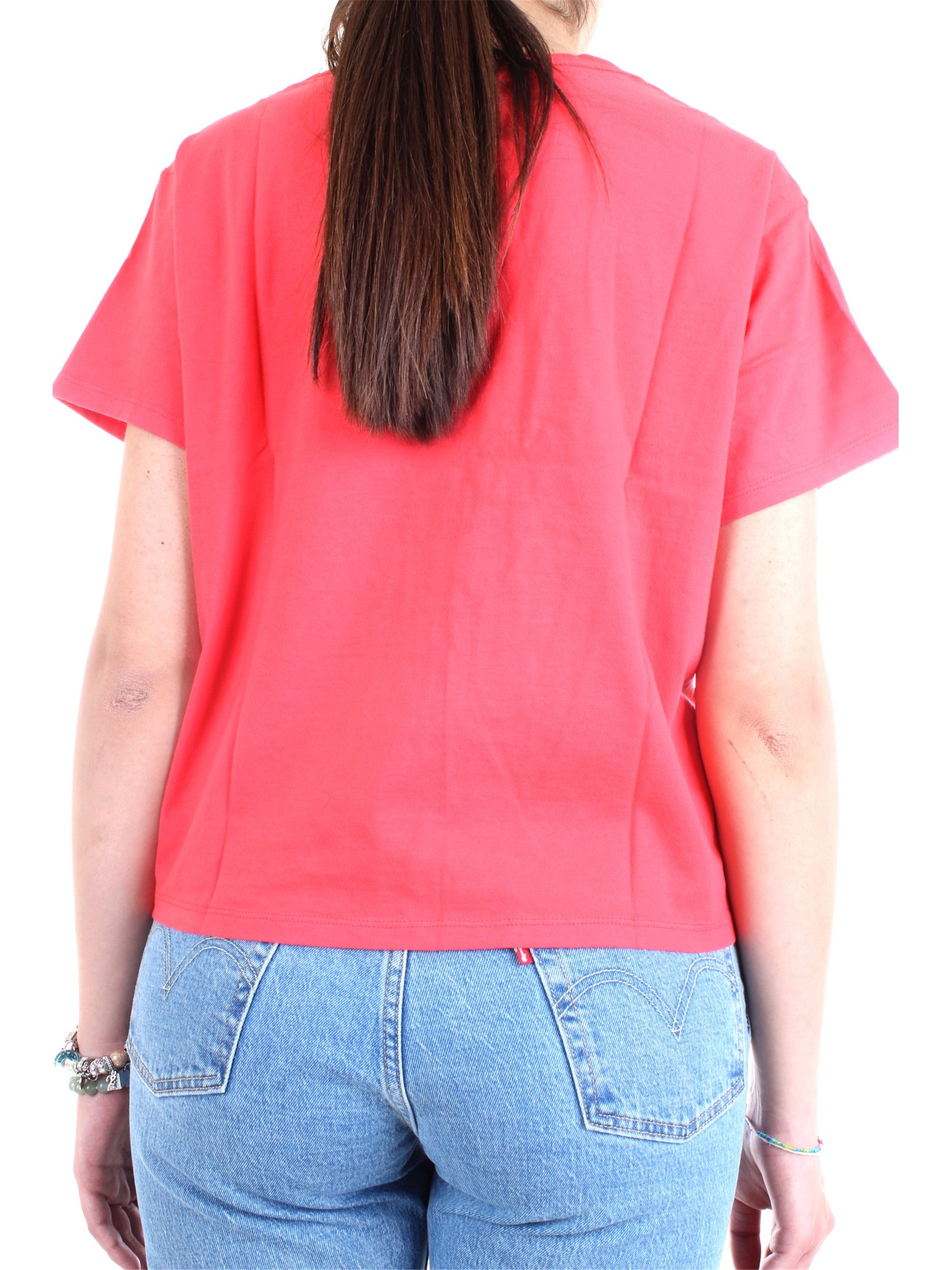 LEVI'S 69973 0070 Rosso Abbigliamento Donna T-Shirt LEVI'S 69973 0070 Rosso Abbigliamento Donna T-Shirt