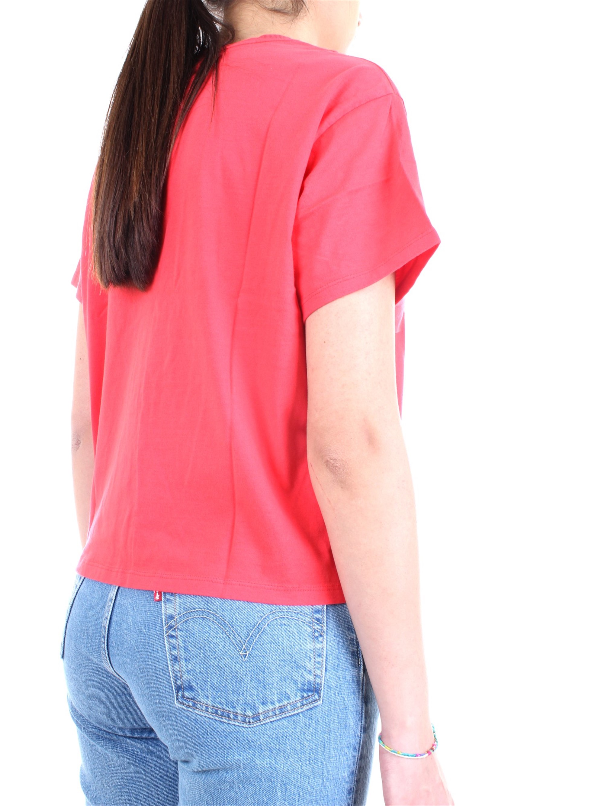 LEVI'S 69973 0070 Rosso Abbigliamento Donna T-Shirt LEVI'S 69973 0070 Rosso Abbigliamento Donna T-Shirt