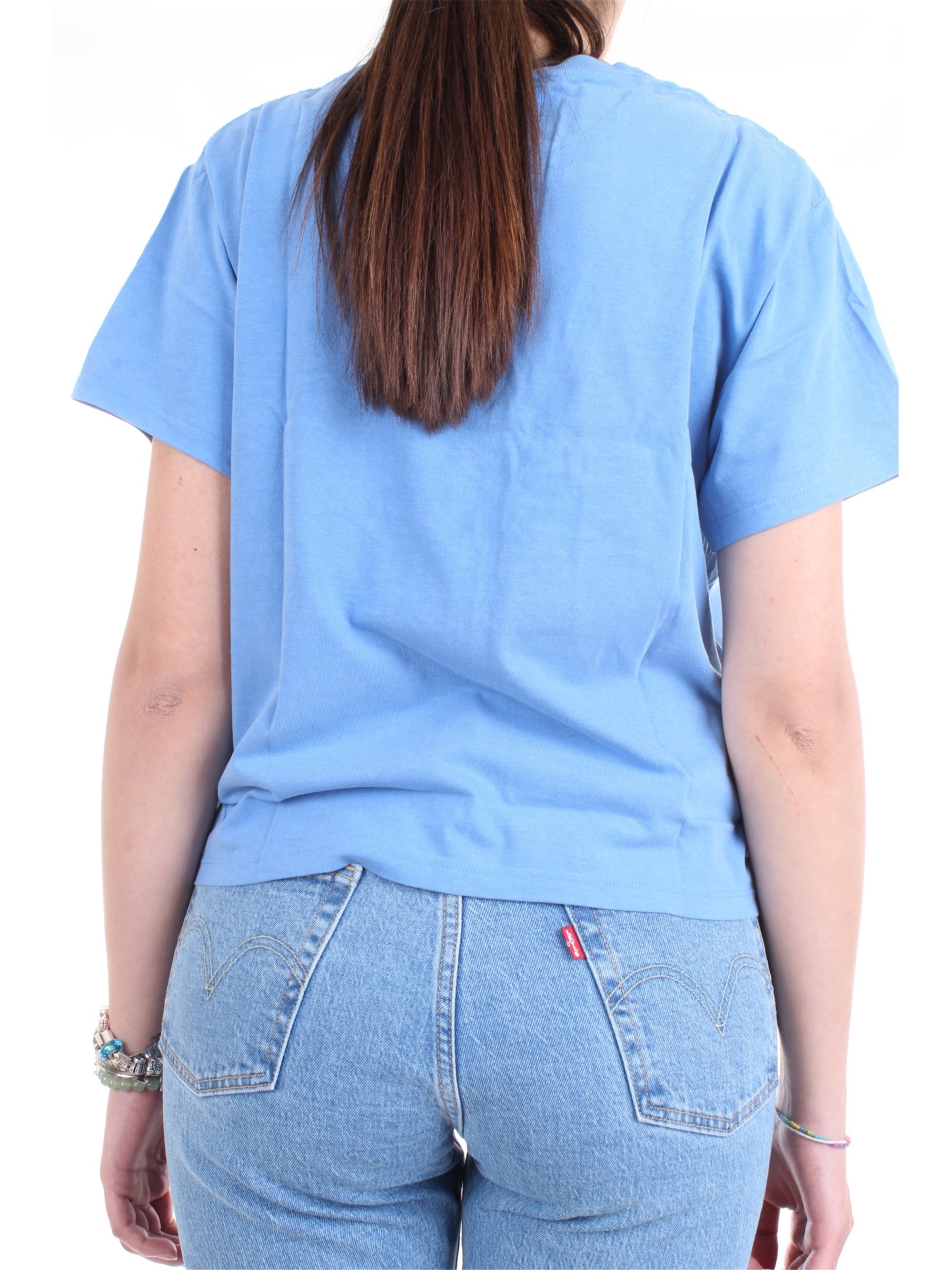 LEVI'S 69973 0069 Light blue Clothing Woman T-Shirt/Polo LEVI'S 69973 0069 Light blue Clothing Woman T-Shirt/Polo