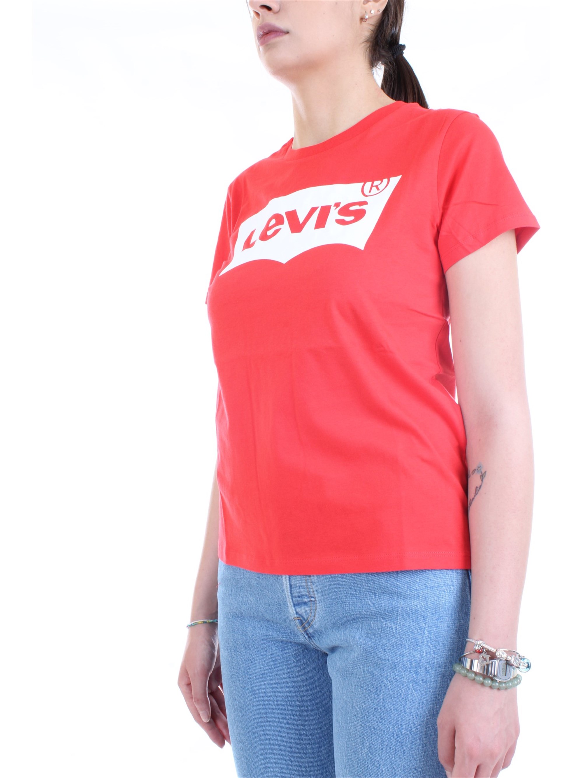 LEVI'S 17369 0792 Red Clothing Woman T-Shirt/Polo LEVI'S 17369 0792 Red Clothing Woman T-Shirt/Polo