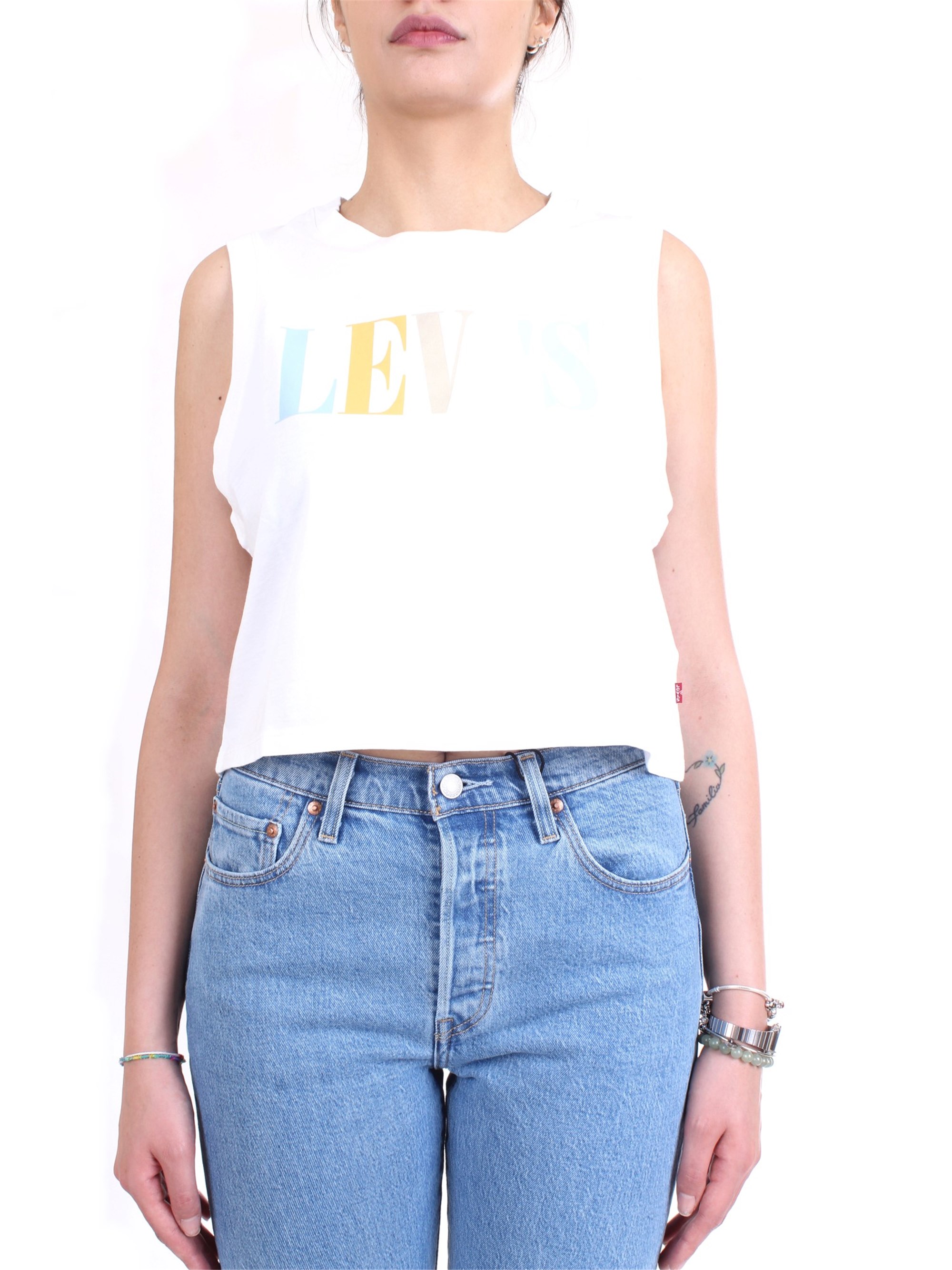 LEVI'S 39810 White Clothing Woman Top LEVI'S 39810 White Clothing Woman Top