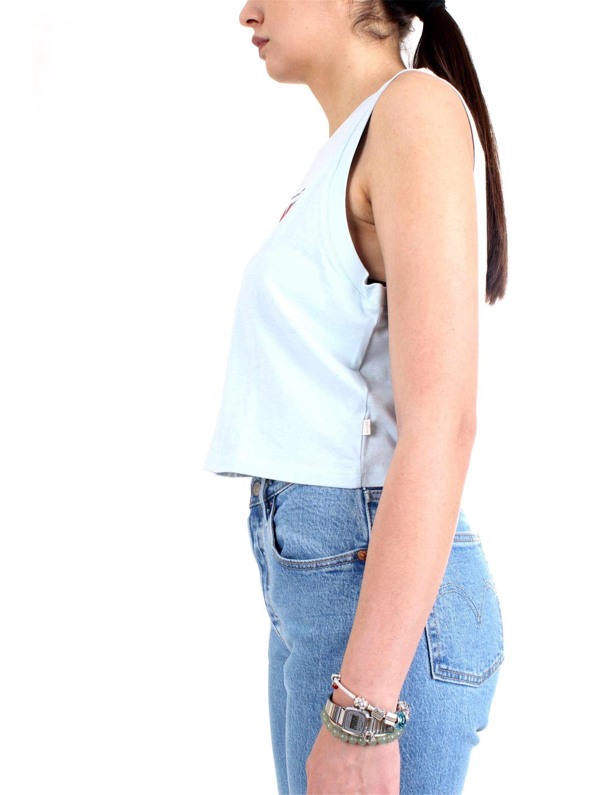 LEVI'S 39810 Light blue Clothing Woman Top LEVI'S 39810 Light blue Clothing Woman Top