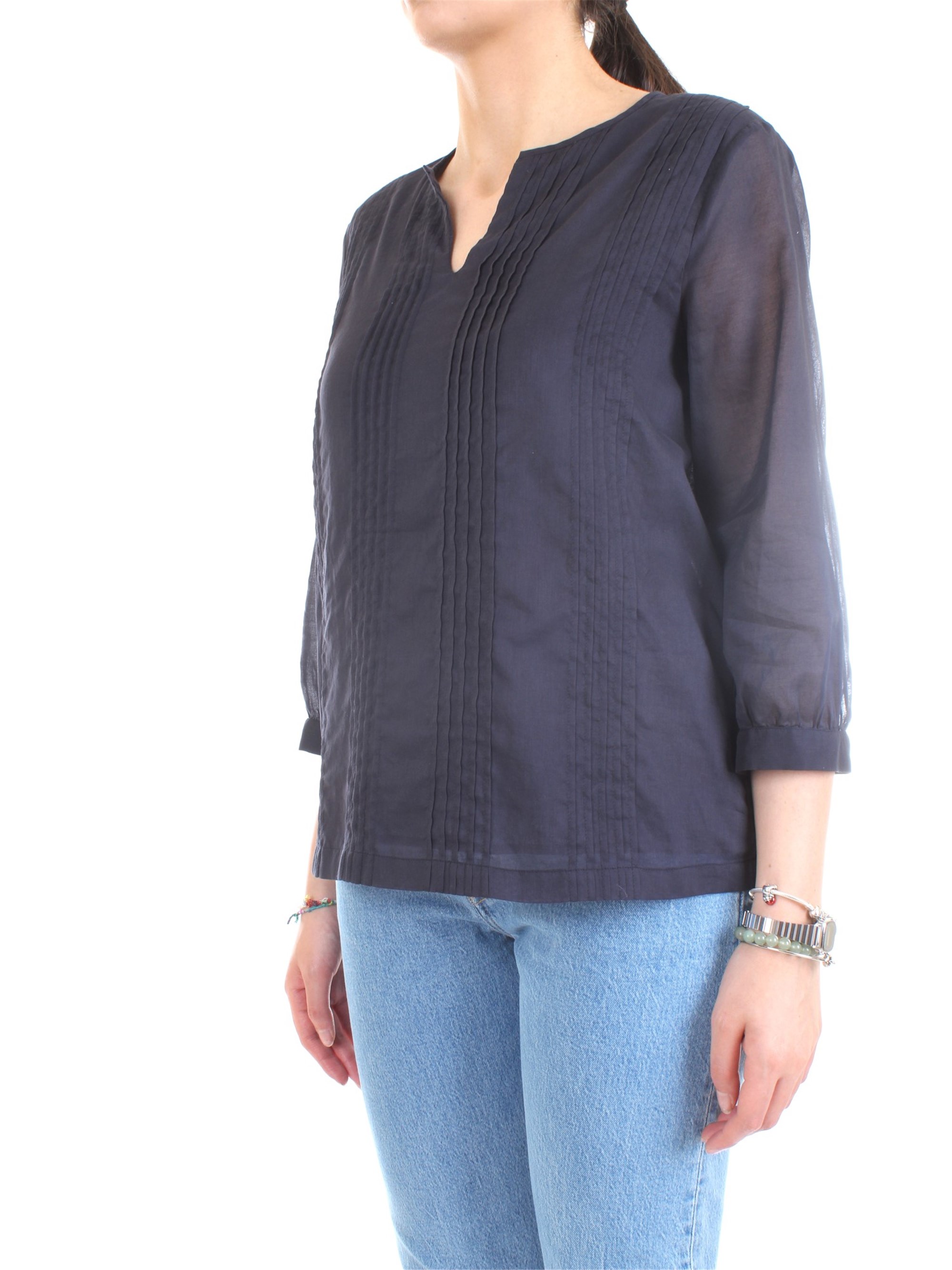 Cappellini By Peserico M06282L1 Blue Clothing Woman Shirt Cappellini By Peserico M06282L1 Blue Clothing Woman Shirt