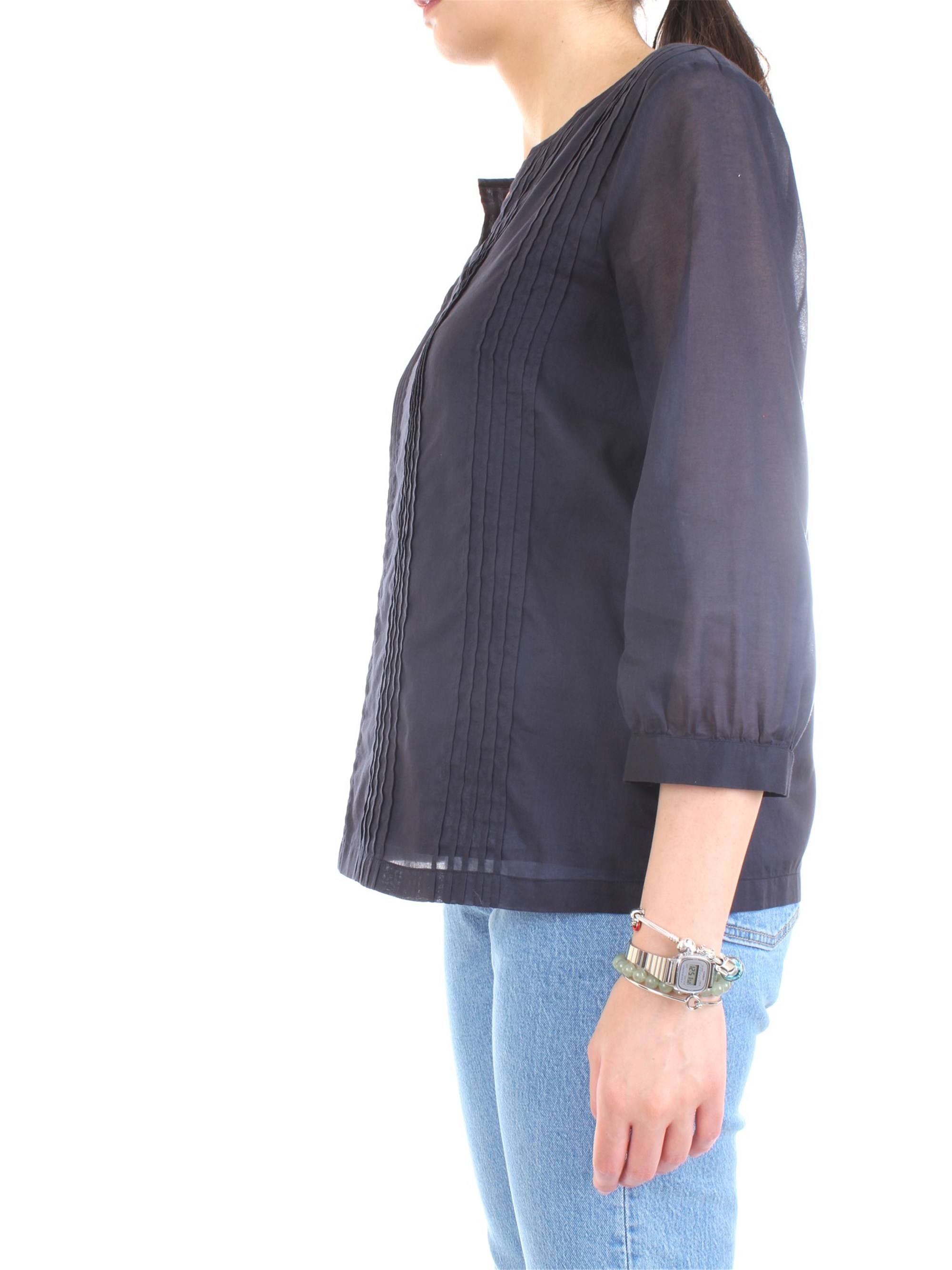 Cappellini By Peserico M06282L1 Blue Clothing Woman Shirt Cappellini By Peserico M06282L1 Blue Clothing Woman Shirt