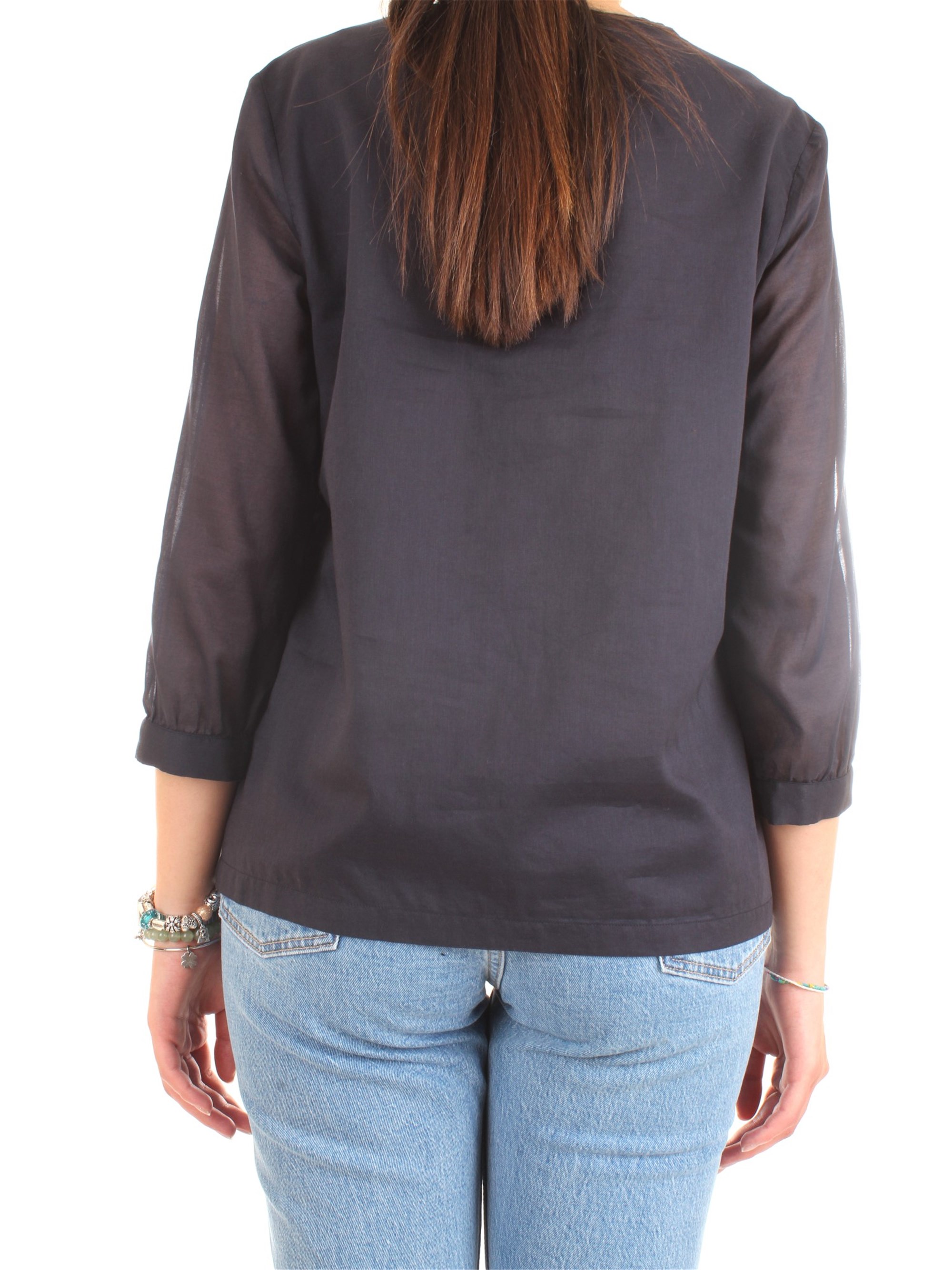 Cappellini By Peserico M06282L1 Blue Clothing Woman Shirt Cappellini By Peserico M06282L1 Blue Clothing Woman Shirt