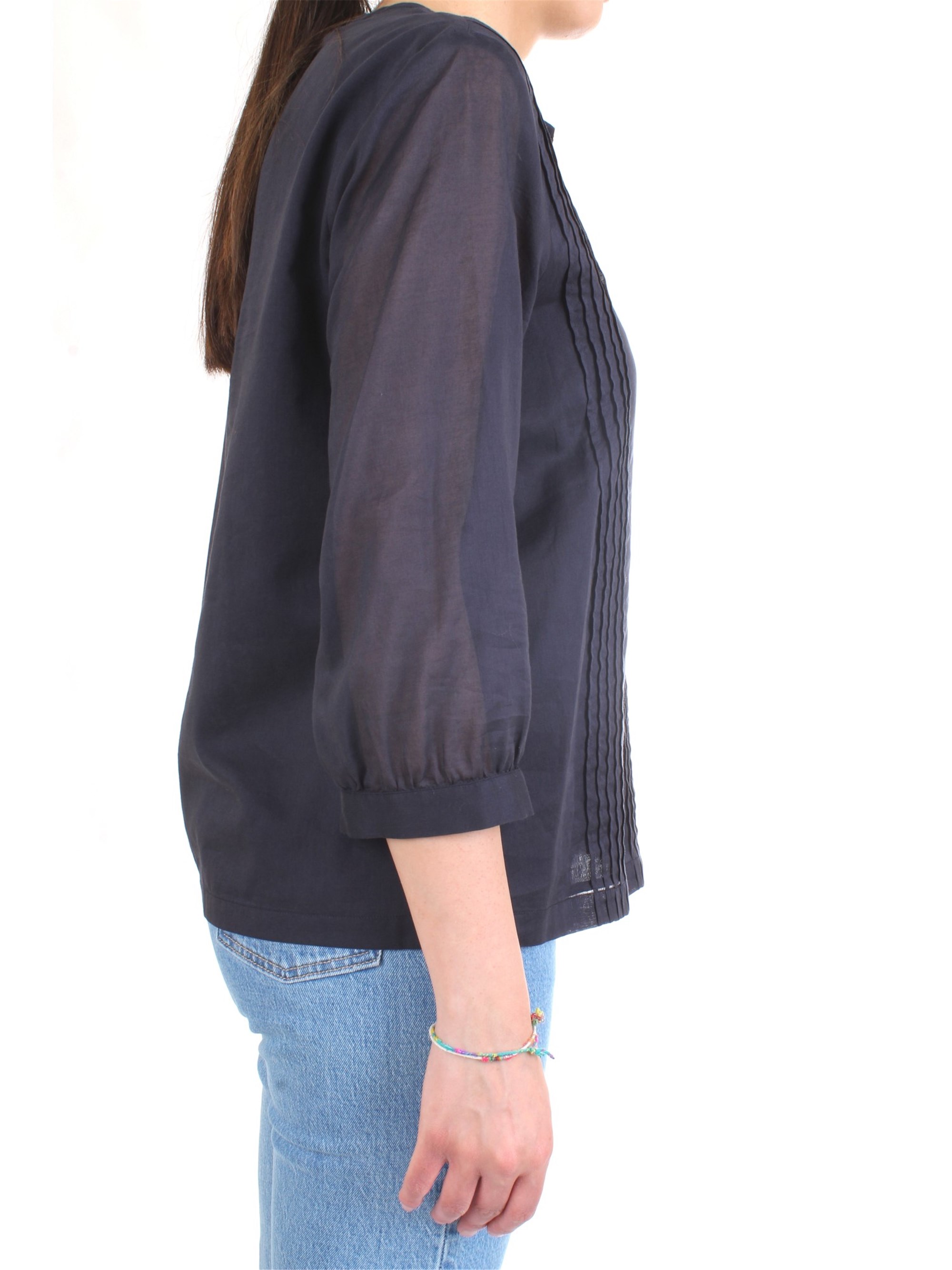 Cappellini By Peserico M06282L1 Blue Clothing Woman Shirt Cappellini By Peserico M06282L1 Blue Clothing Woman Shirt