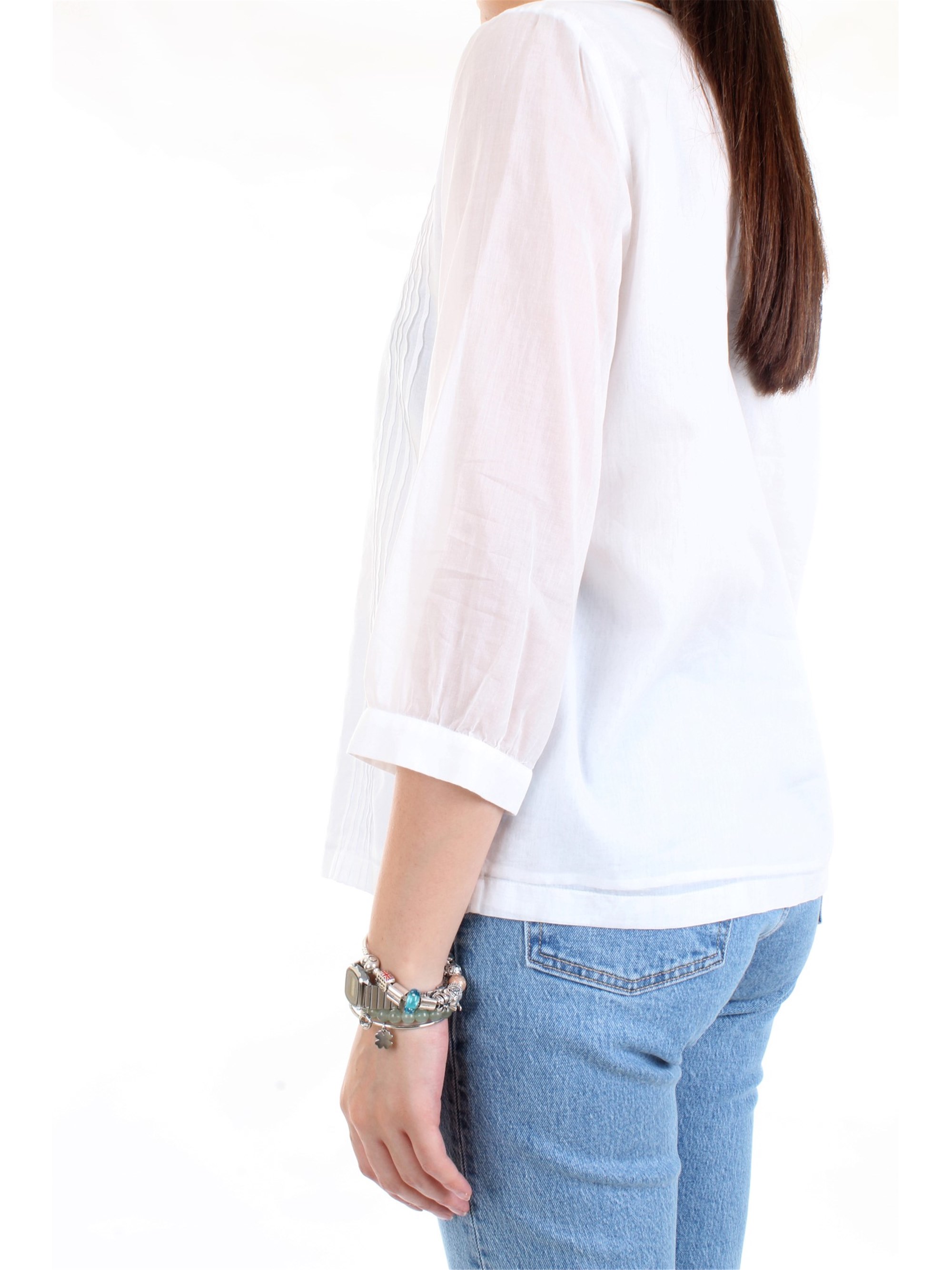 Cappellini By Peserico M06282L1 White Clothing Woman Shirt Cappellini By Peserico M06282L1 White Clothing Woman Shirt