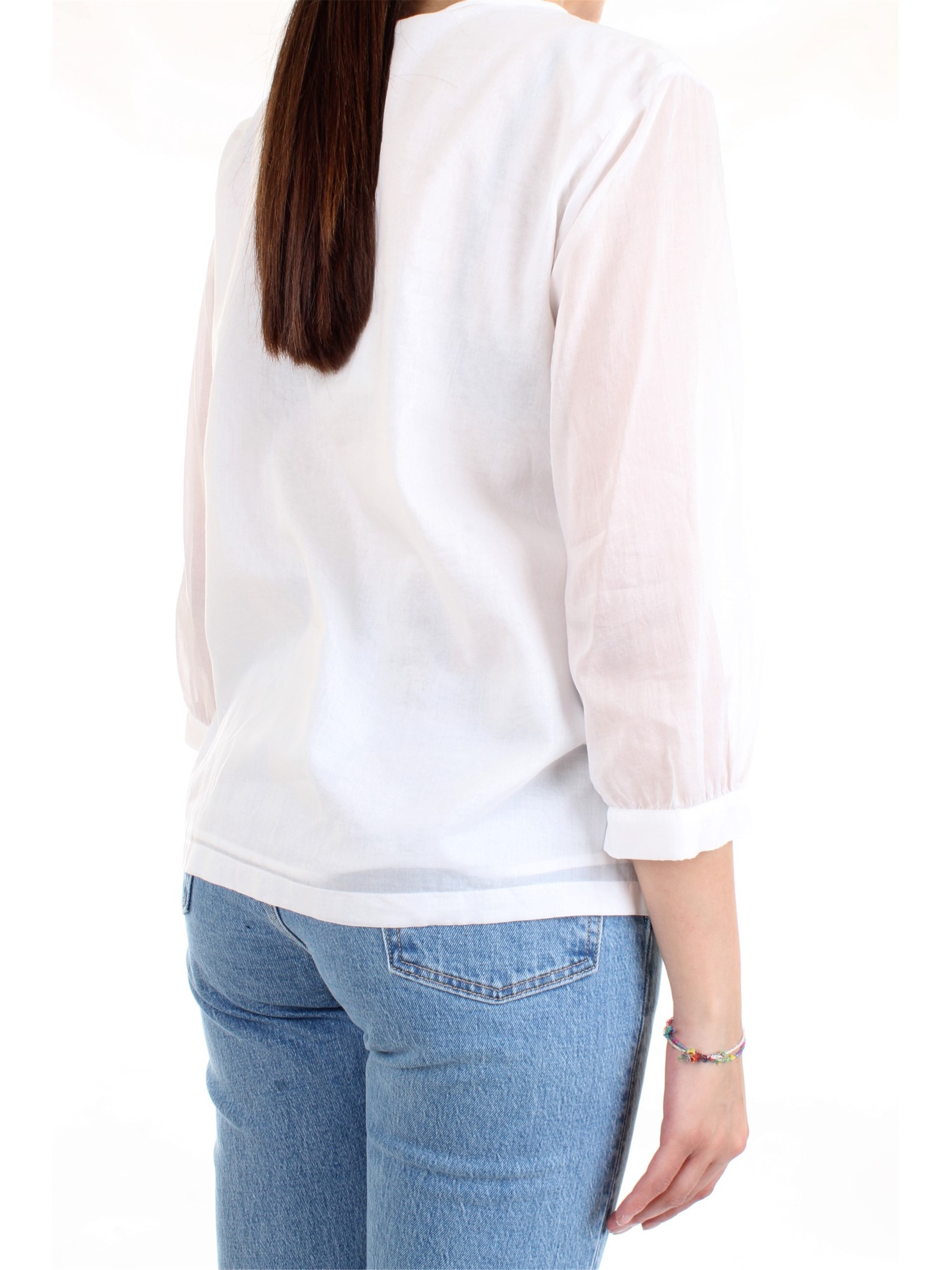 Cappellini By Peserico M06282L1 White Clothing Woman Shirt Cappellini By Peserico M06282L1 White Clothing Woman Shirt