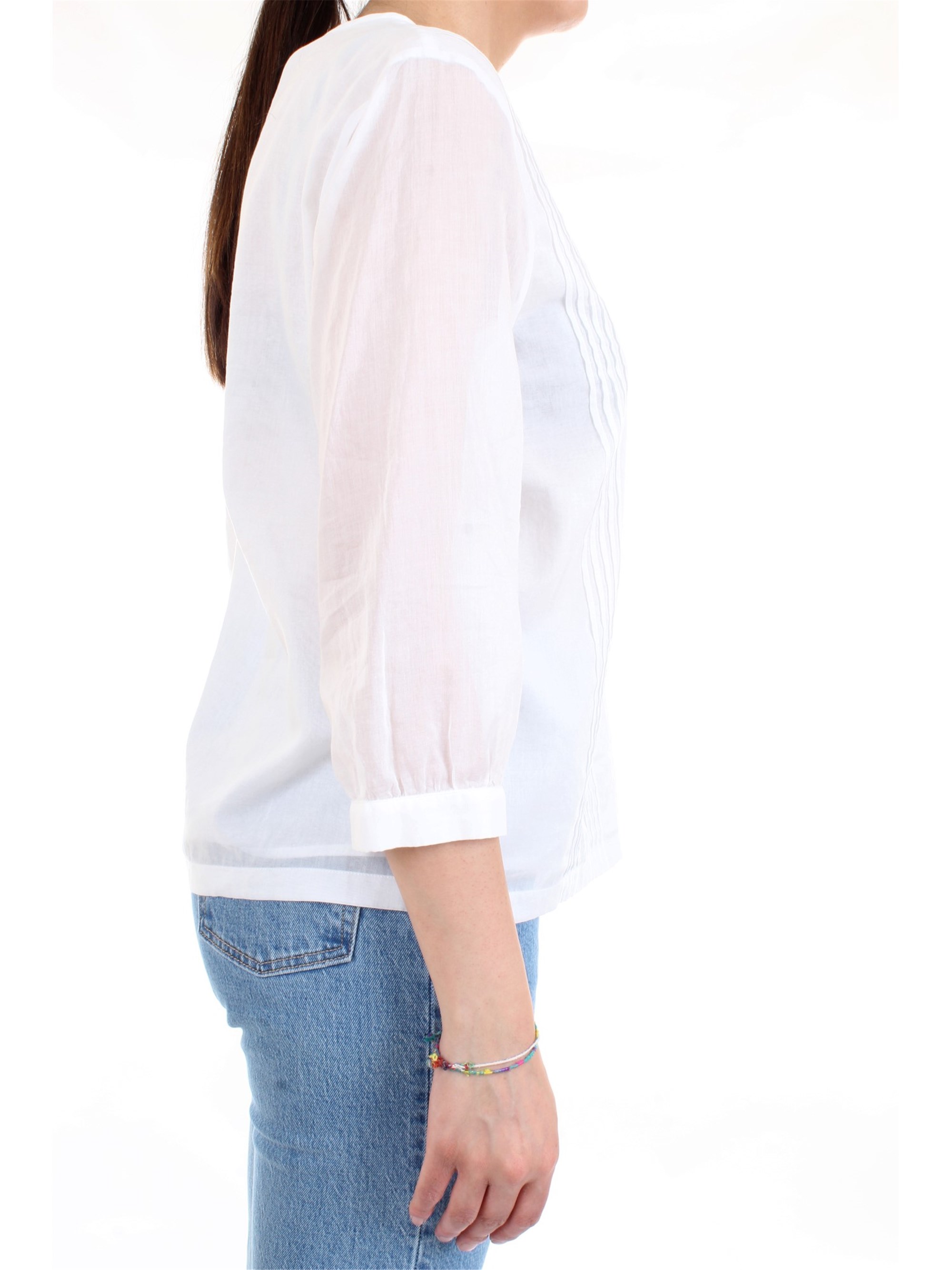 Cappellini By Peserico M06282L1 White Clothing Woman Shirt Cappellini By Peserico M06282L1 White Clothing Woman Shirt