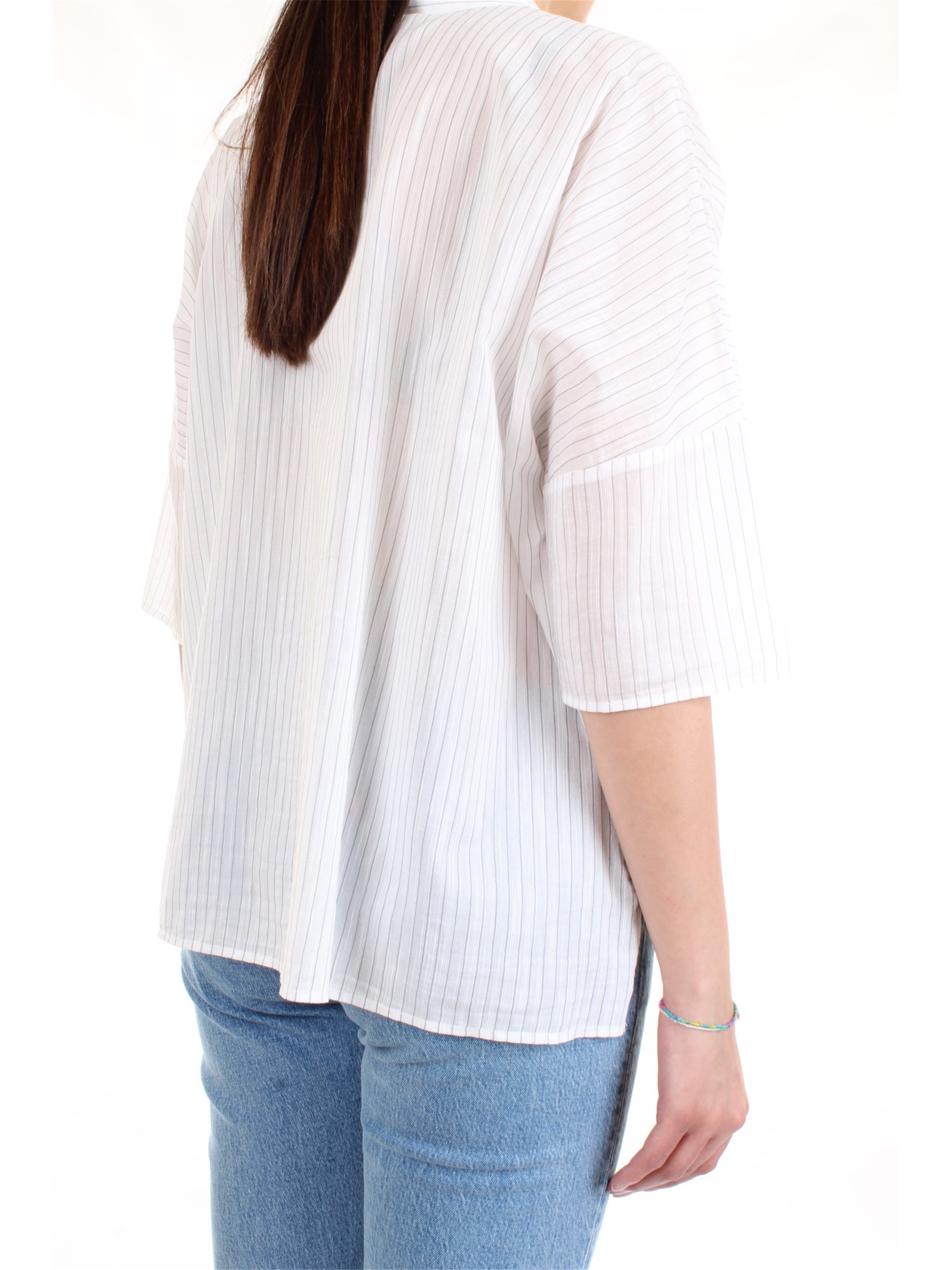 Cappellini By Peserico M06114 White Clothing Woman Shirt Cappellini By Peserico M06114 White Clothing Woman Shirt