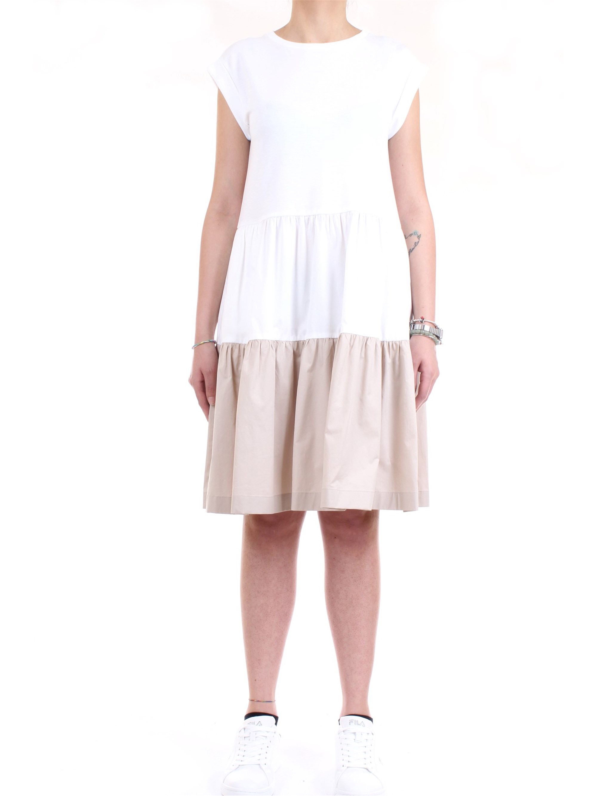 Cappellini By Peserico M02102J0 White Clothing Woman Dress Cappellini By Peserico M02102J0 White Clothing Woman Dress