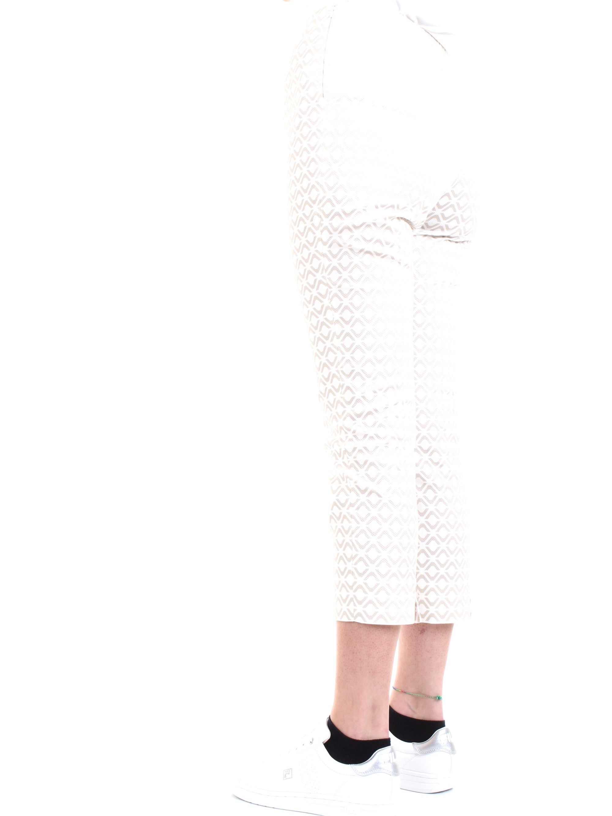 Cappellini By Peserico MH4863 White Clothing Woman Trousers Cappellini By Peserico MH4863 White Clothing Woman Trousers
