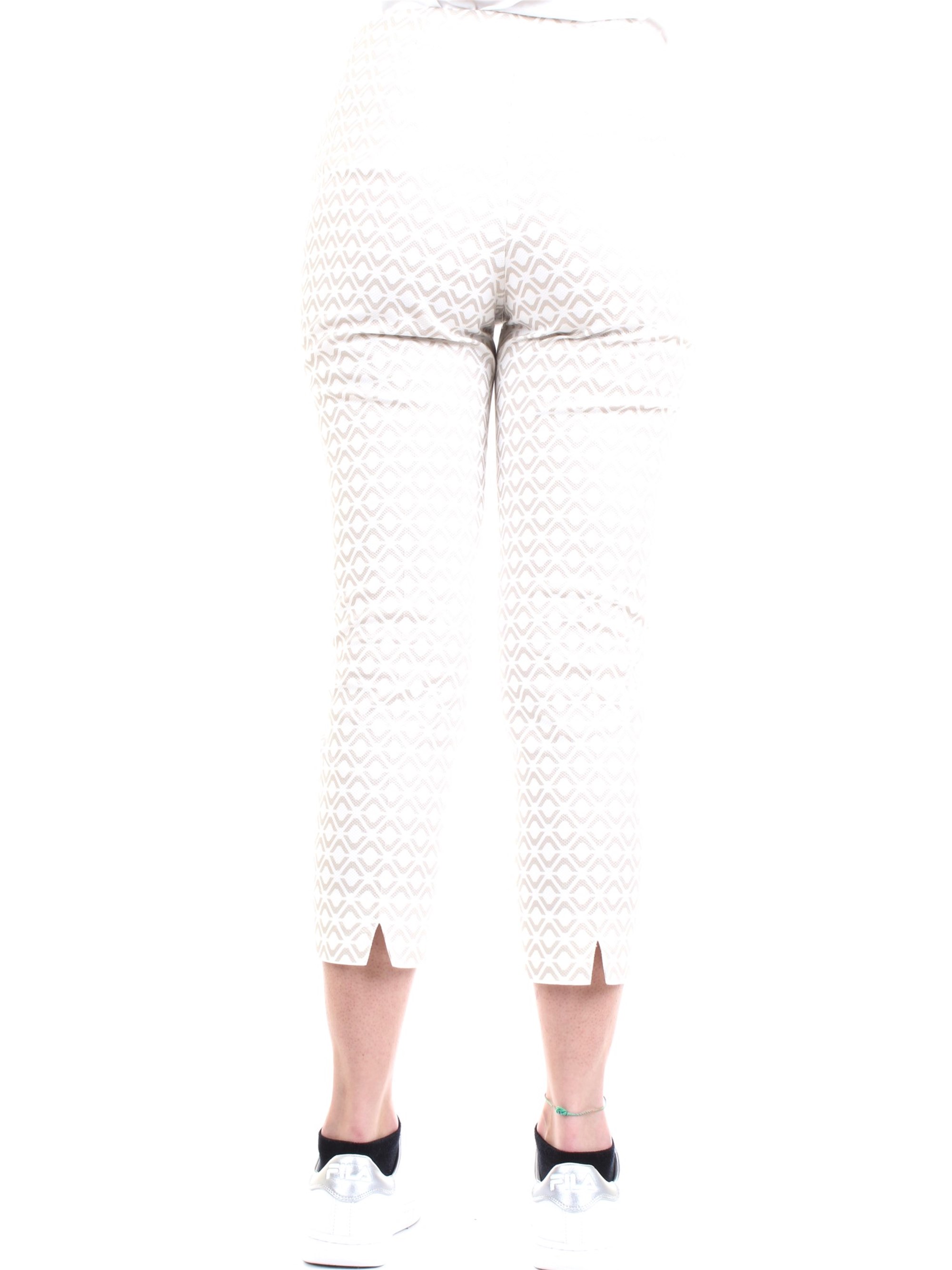 Cappellini By Peserico MH4863 White Clothing Woman Trousers Cappellini By Peserico MH4863 White Clothing Woman Trousers