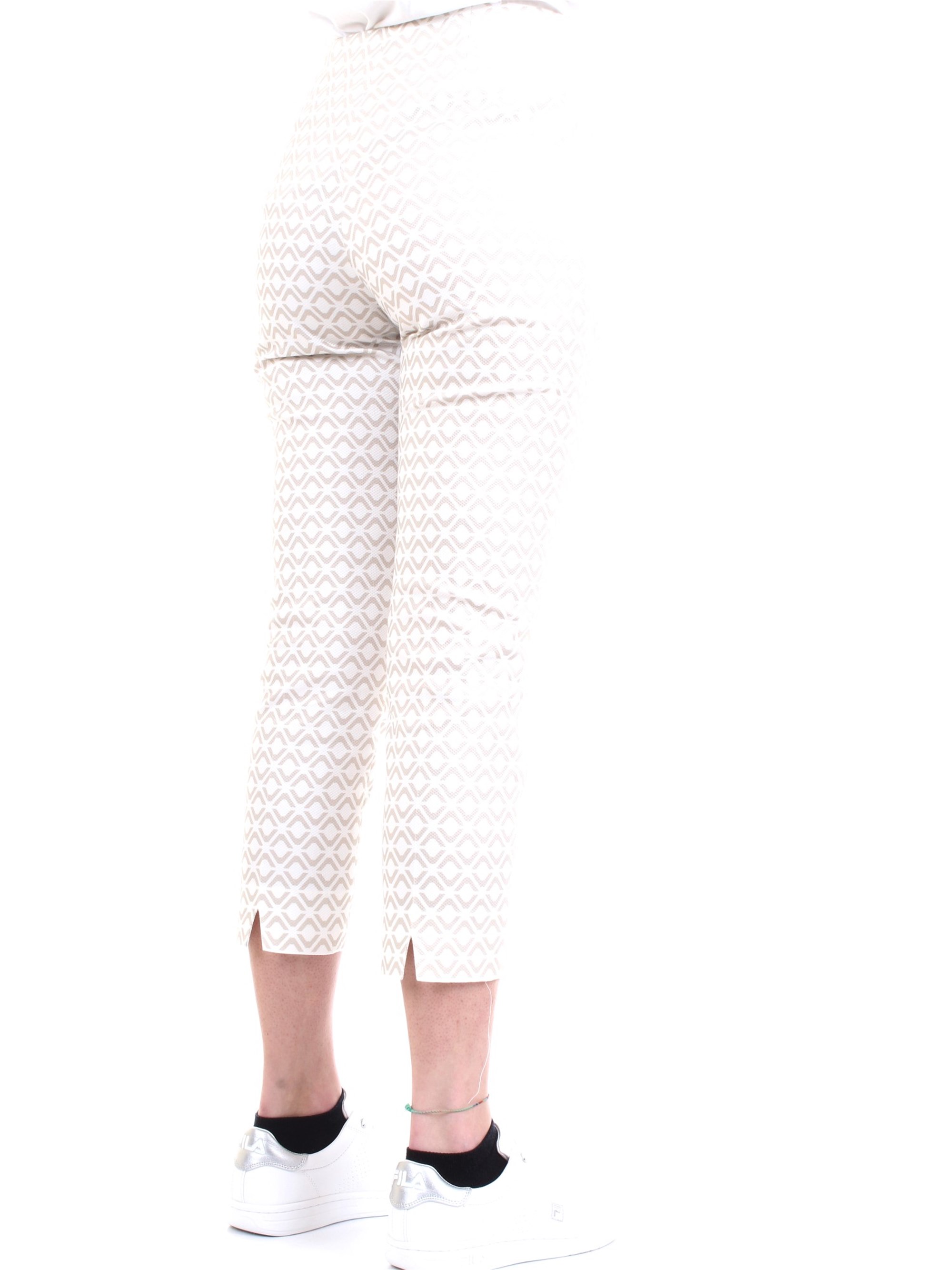 Cappellini By Peserico MH4863 White Clothing Woman Trousers Cappellini By Peserico MH4863 White Clothing Woman Trousers