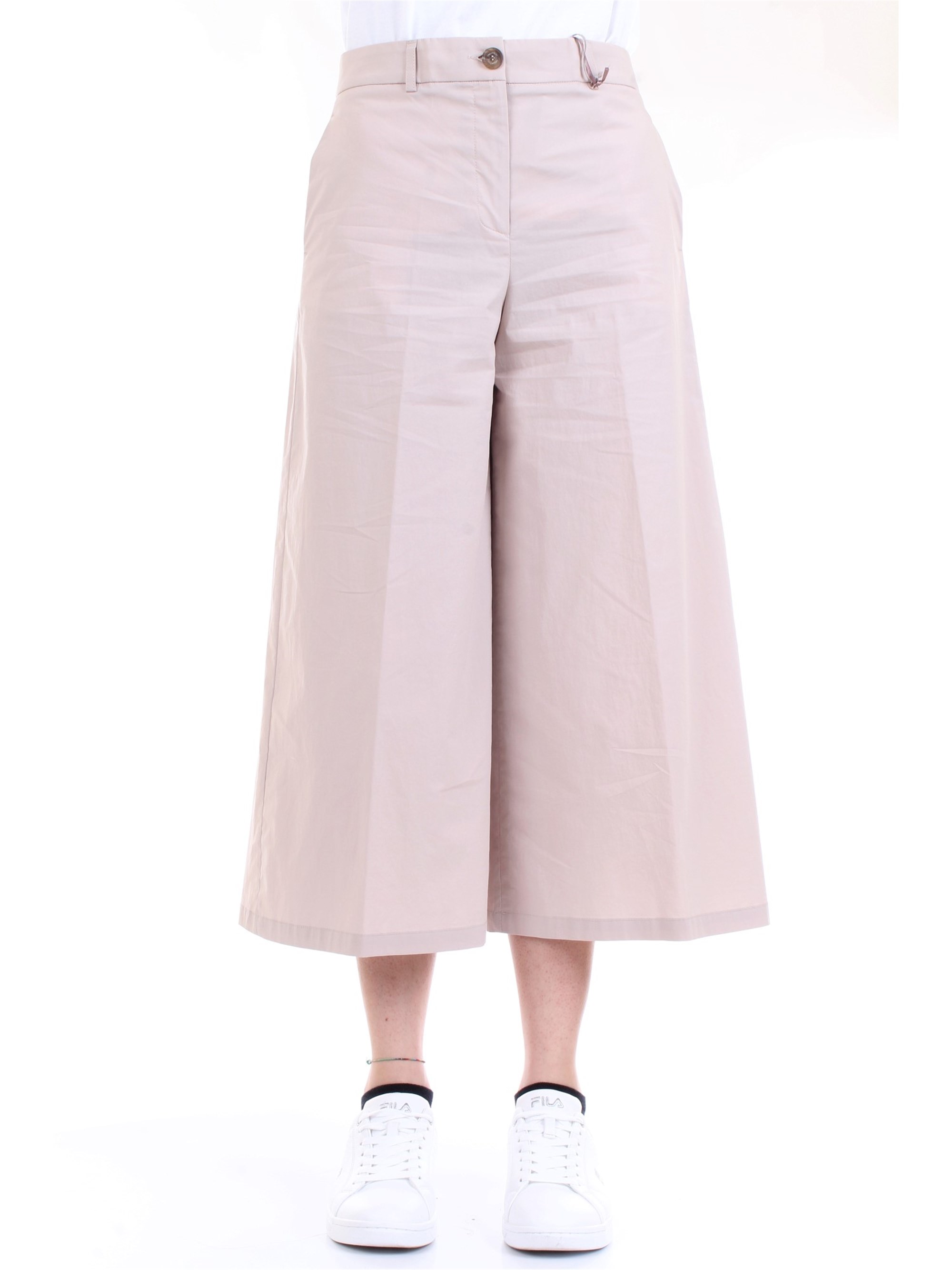 Cappellini By Peserico M04919 Beige Clothing Woman Trousers Cappellini By Peserico M04919 Beige Clothing Woman Trousers