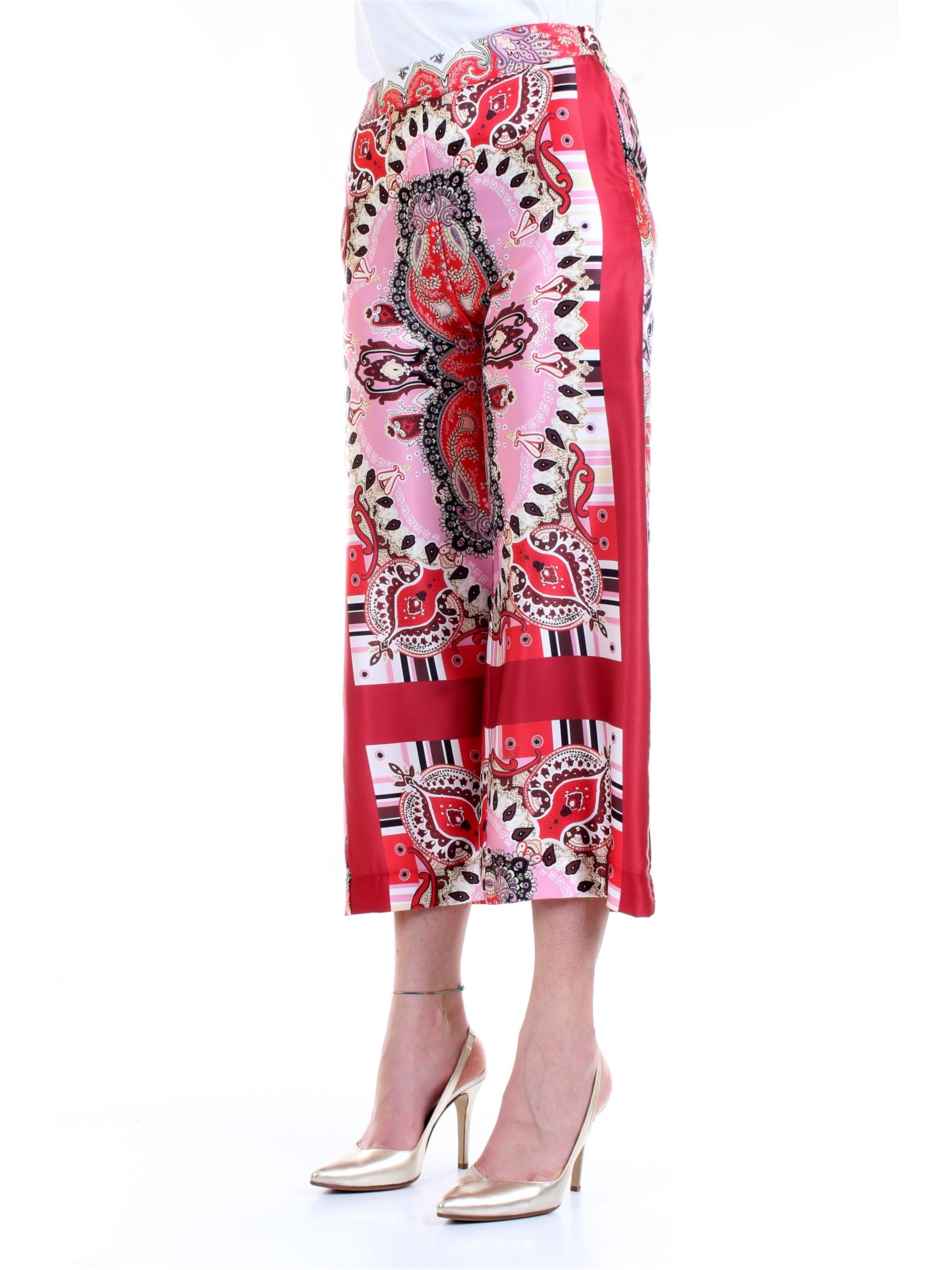 LANACAPRINA PF2232 Red Clothing Woman Trousers LANACAPRINA PF2232 Red Clothing Woman Trousers