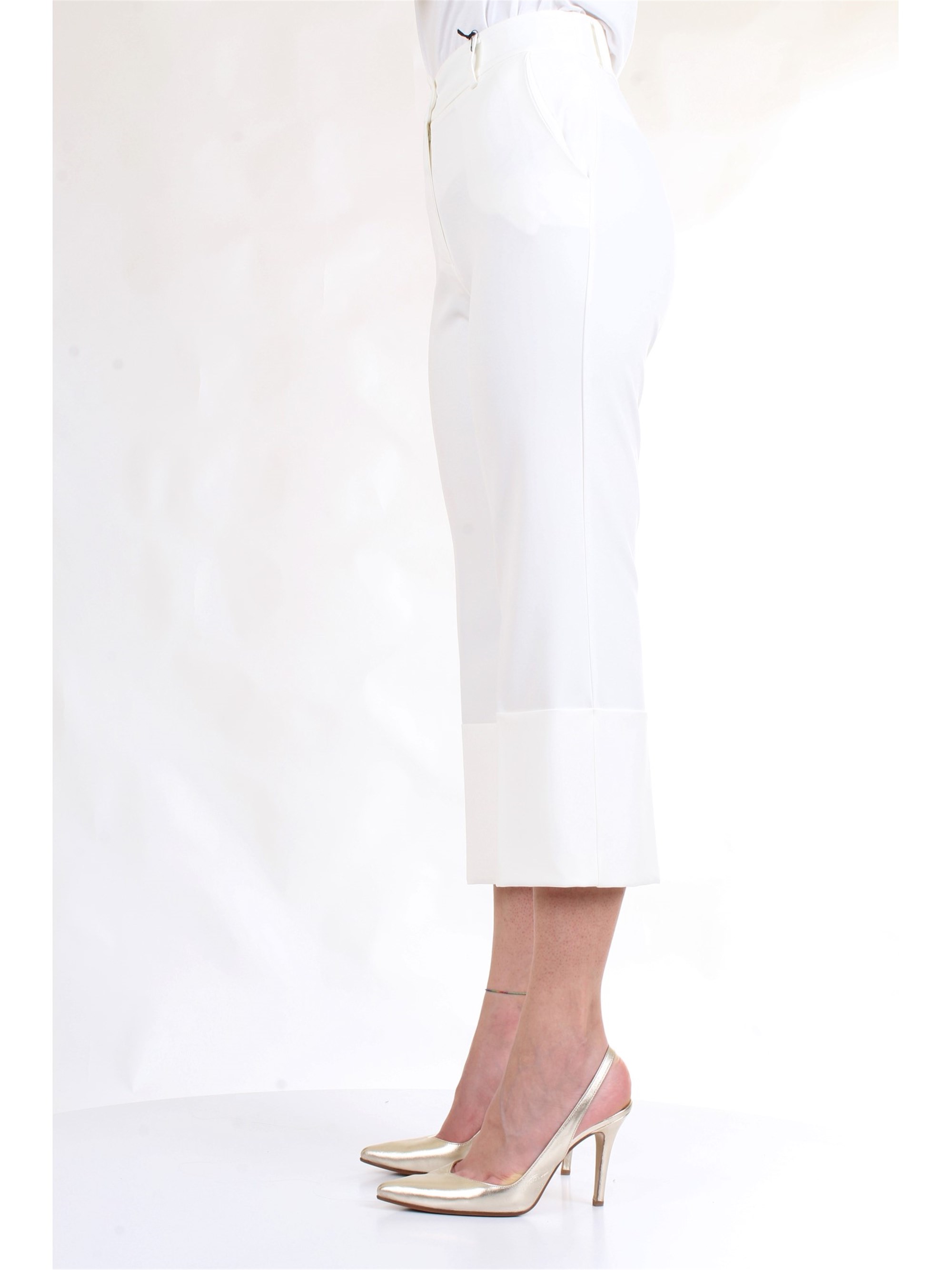 LANACAPRINA PF2235 White Clothing Woman Trousers LANACAPRINA PF2235 White Clothing Woman Trousers