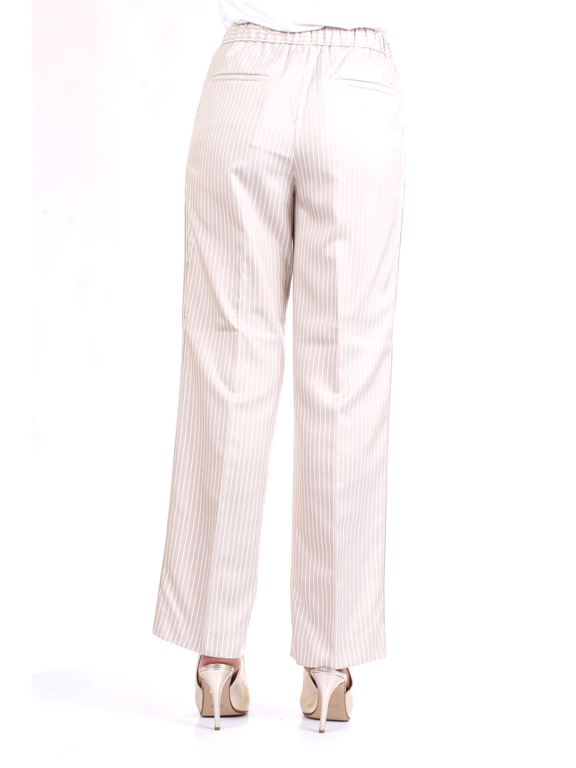 Cappellini By Peserico 59M04250U Beige Clothing Woman Trousers Cappellini By Peserico 59M04250U Beige Clothing Woman Trousers