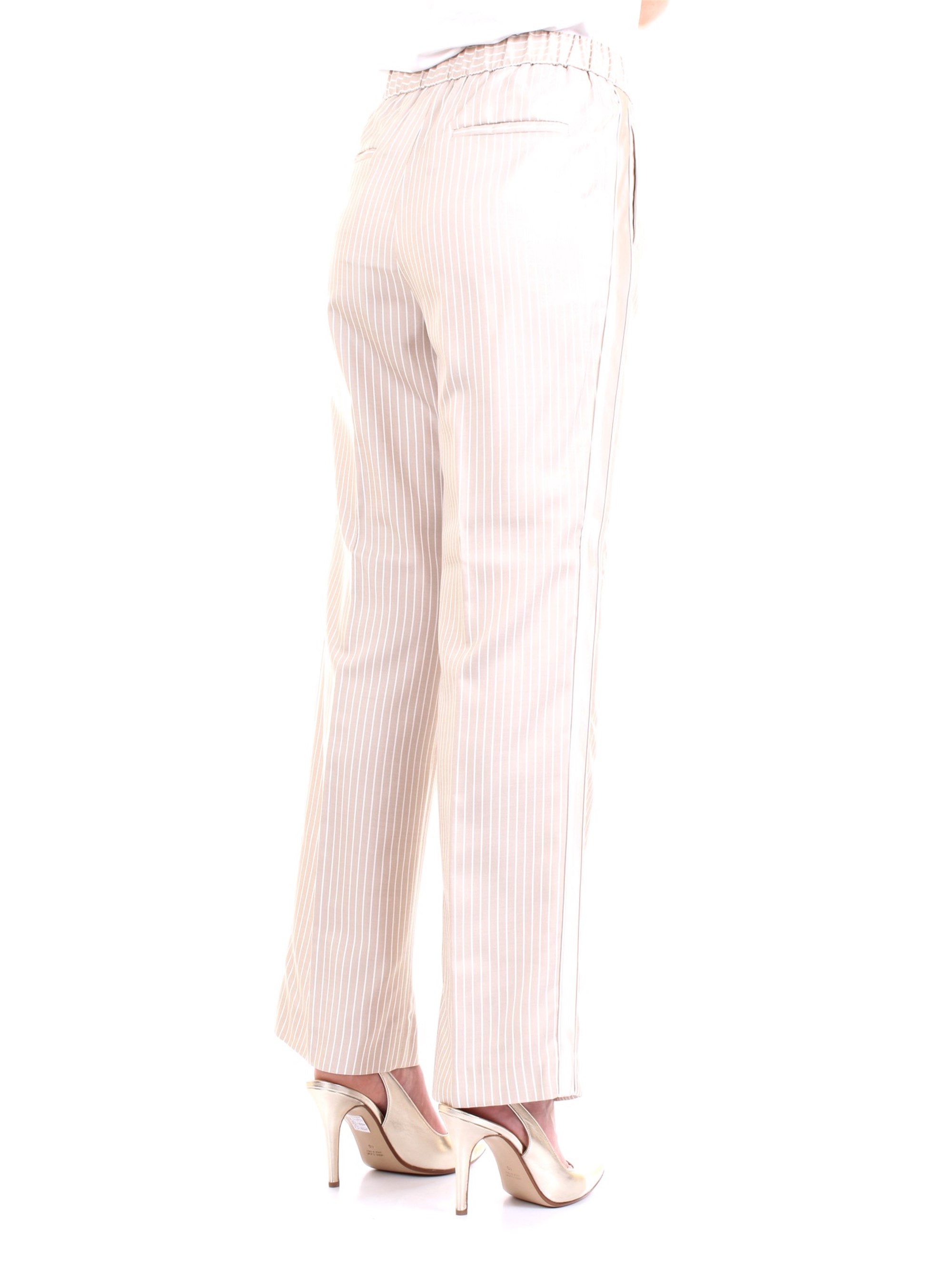 Cappellini By Peserico 59M04250U Beige Clothing Woman Trousers Cappellini By Peserico 59M04250U Beige Clothing Woman Trousers