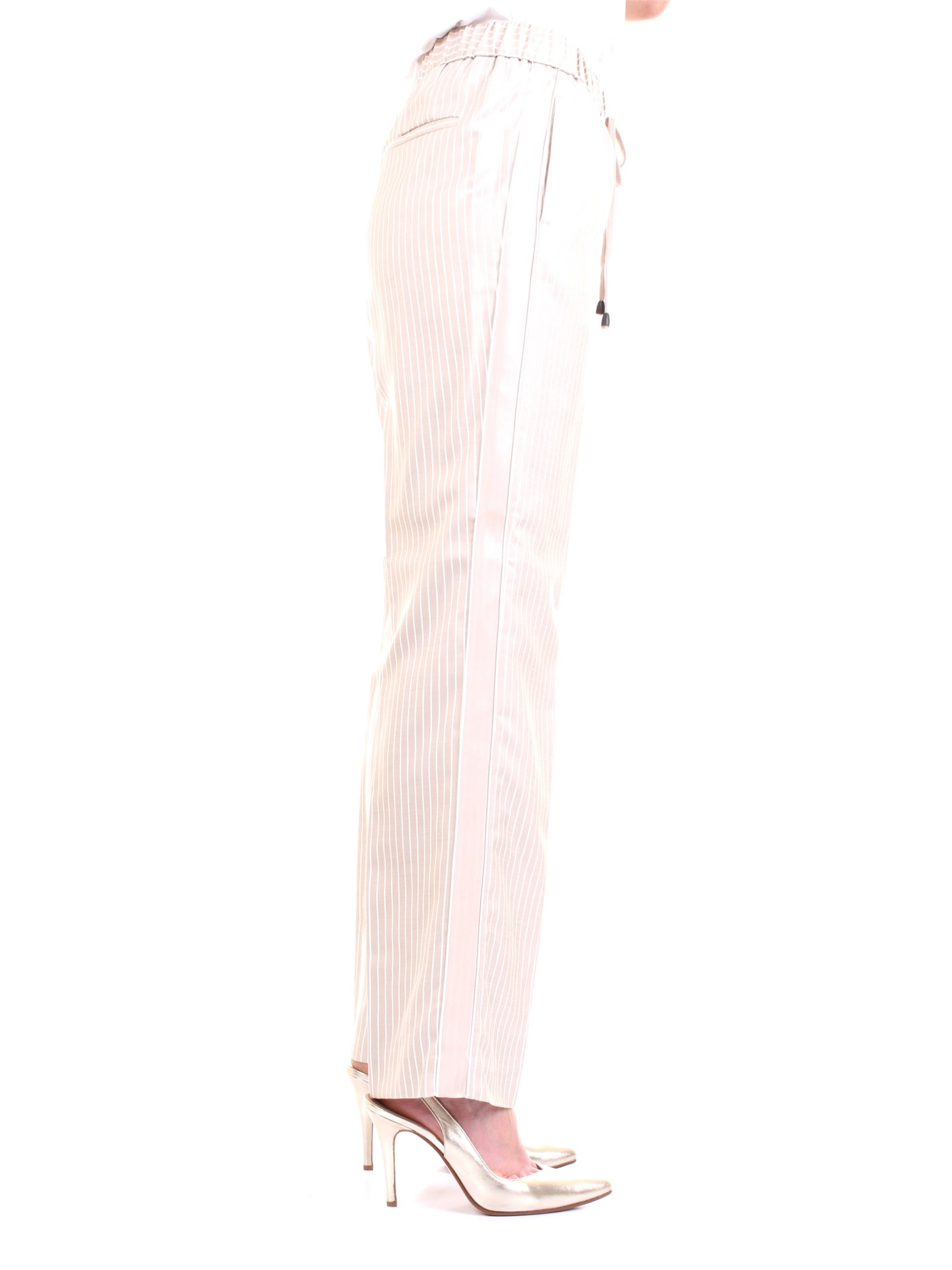 Cappellini By Peserico 59M04250U Beige Clothing Woman Trousers Cappellini By Peserico 59M04250U Beige Clothing Woman Trousers