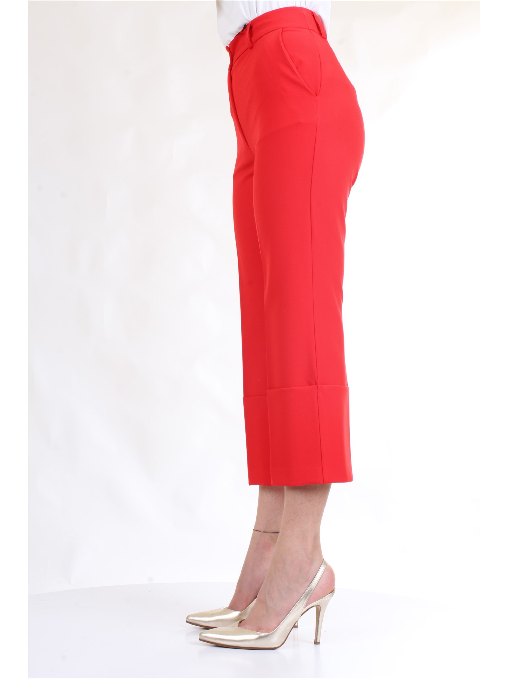 LANACAPRINA PF2235 Red Clothing Woman Trousers LANACAPRINA PF2235 Red Clothing Woman Trousers