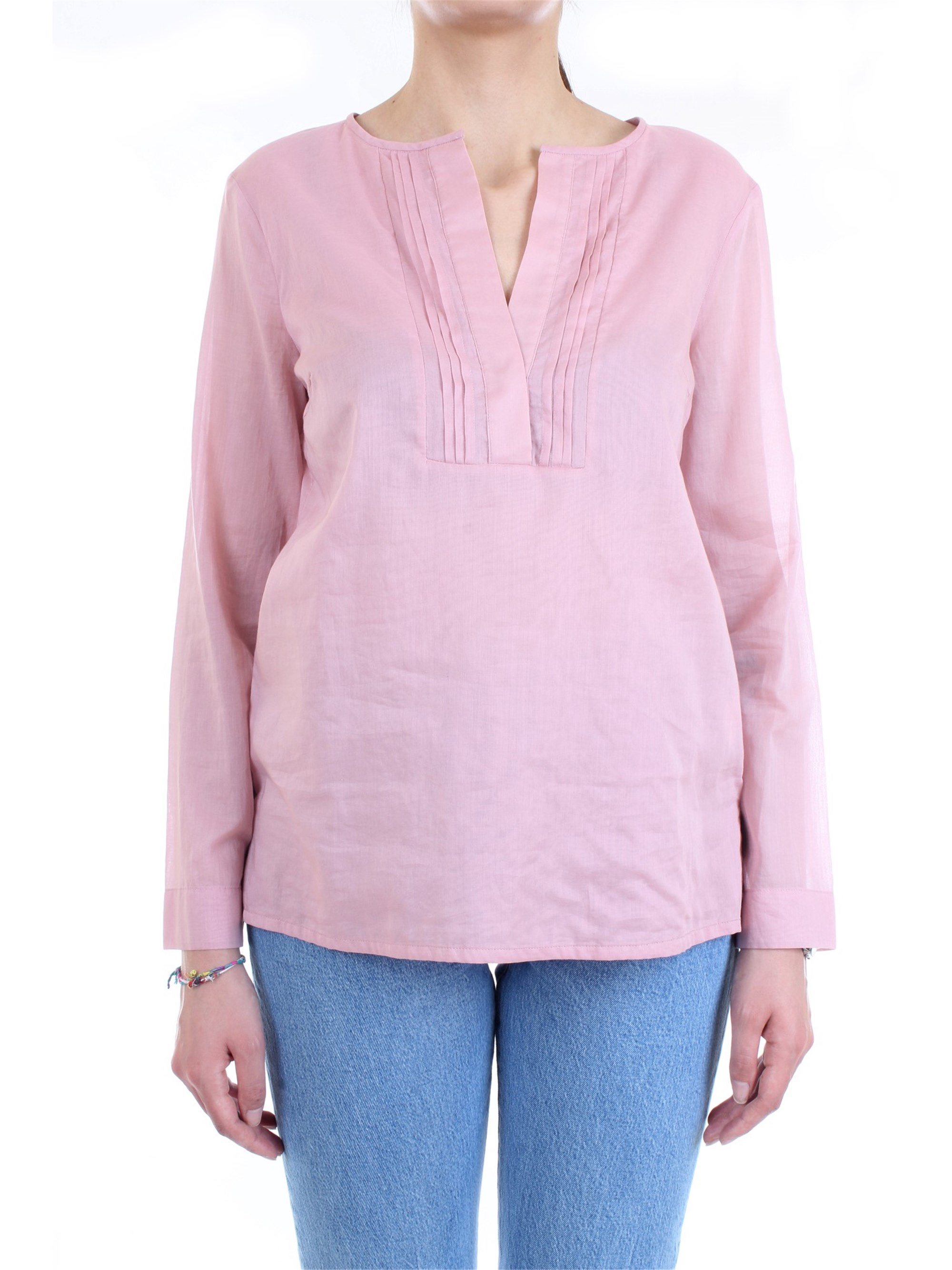 Cappellini By Peserico 57M06339L1 Pink Clothing Woman Shirt Cappellini By Peserico 57M06339L1 Pink Clothing Woman Shirt