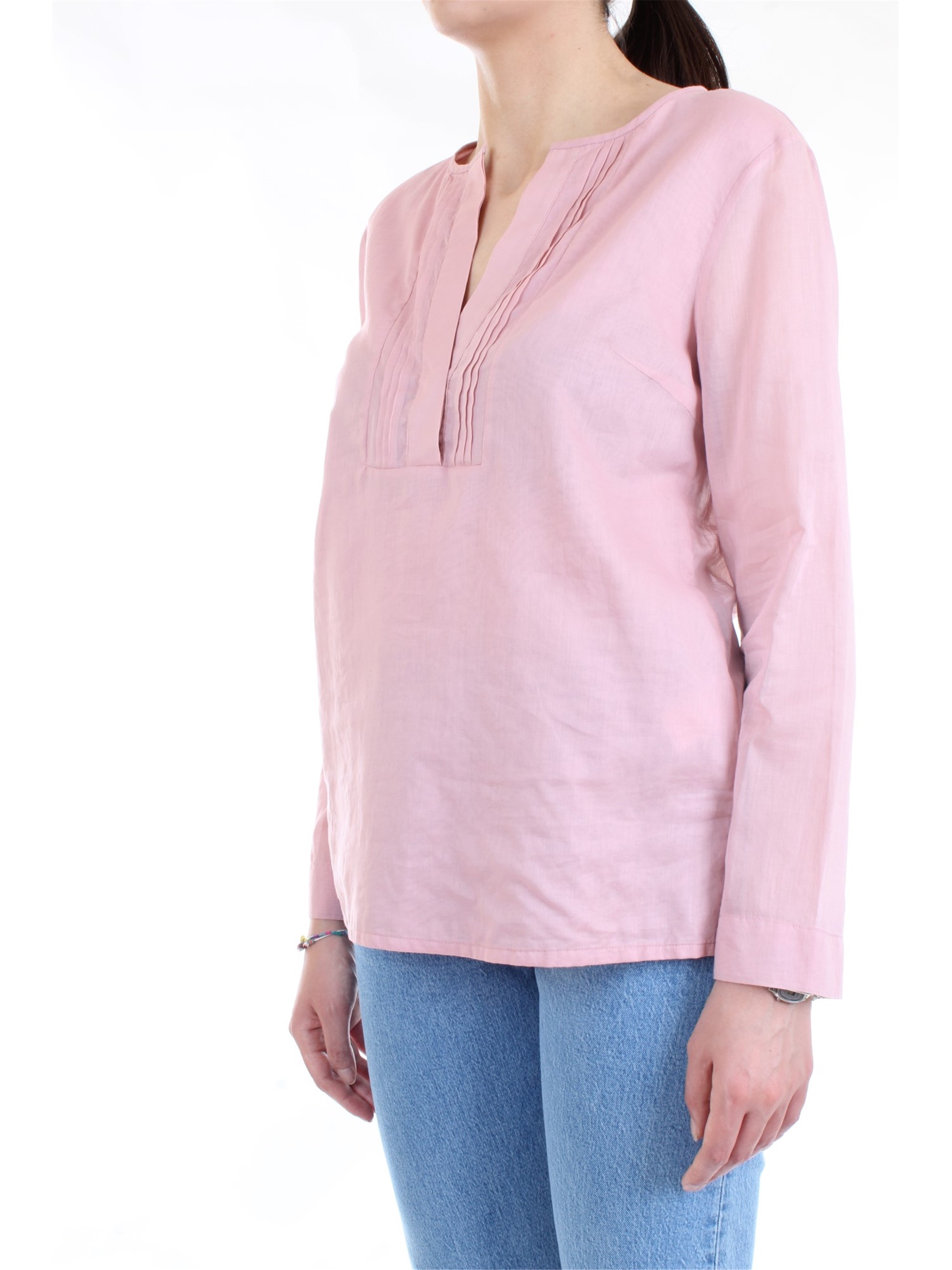 Cappellini By Peserico 57M06339L1 Pink Clothing Woman Shirt Cappellini By Peserico 57M06339L1 Pink Clothing Woman Shirt