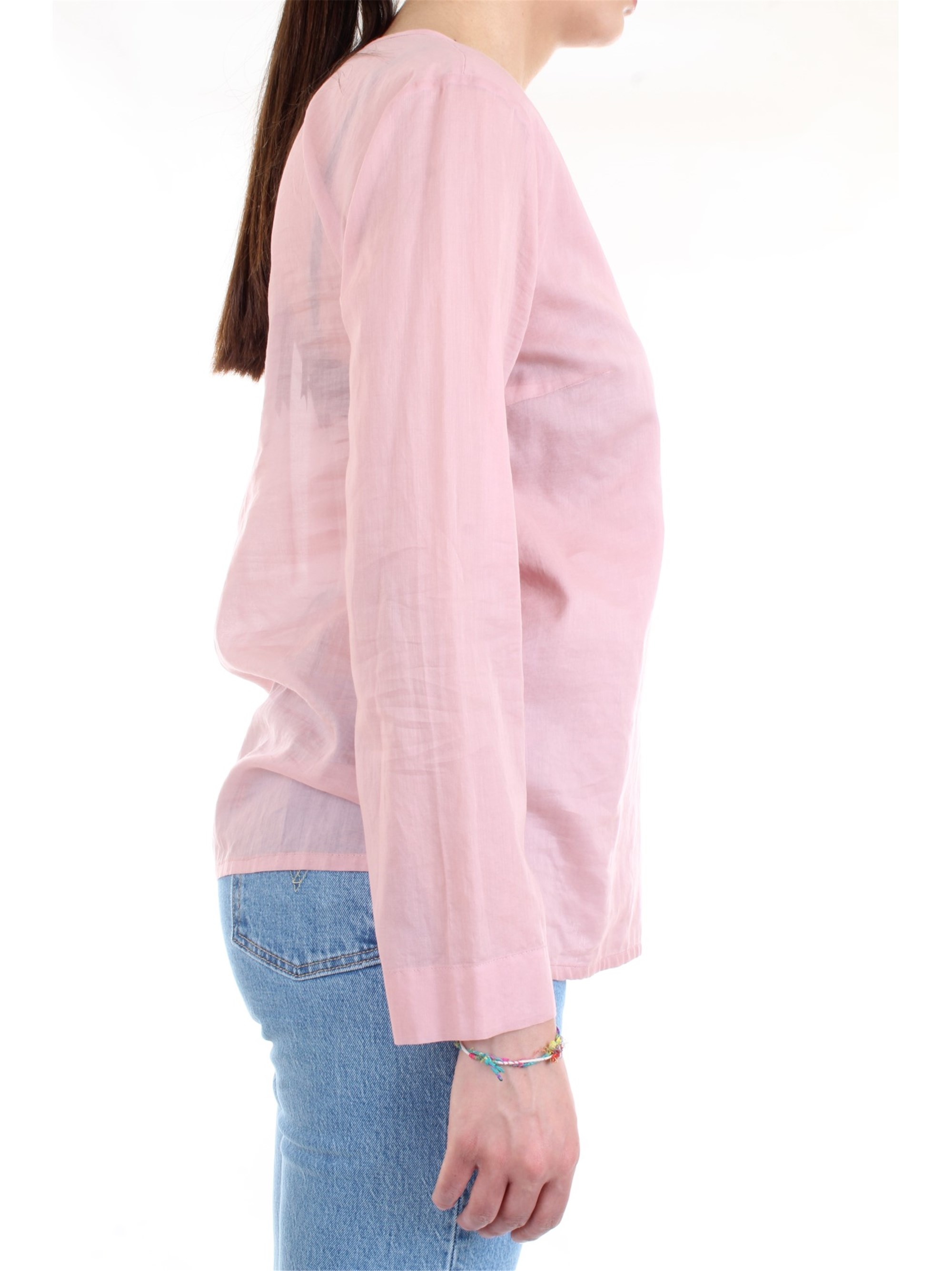 Cappellini By Peserico 57M06339L1 Pink Clothing Woman Shirt Cappellini By Peserico 57M06339L1 Pink Clothing Woman Shirt