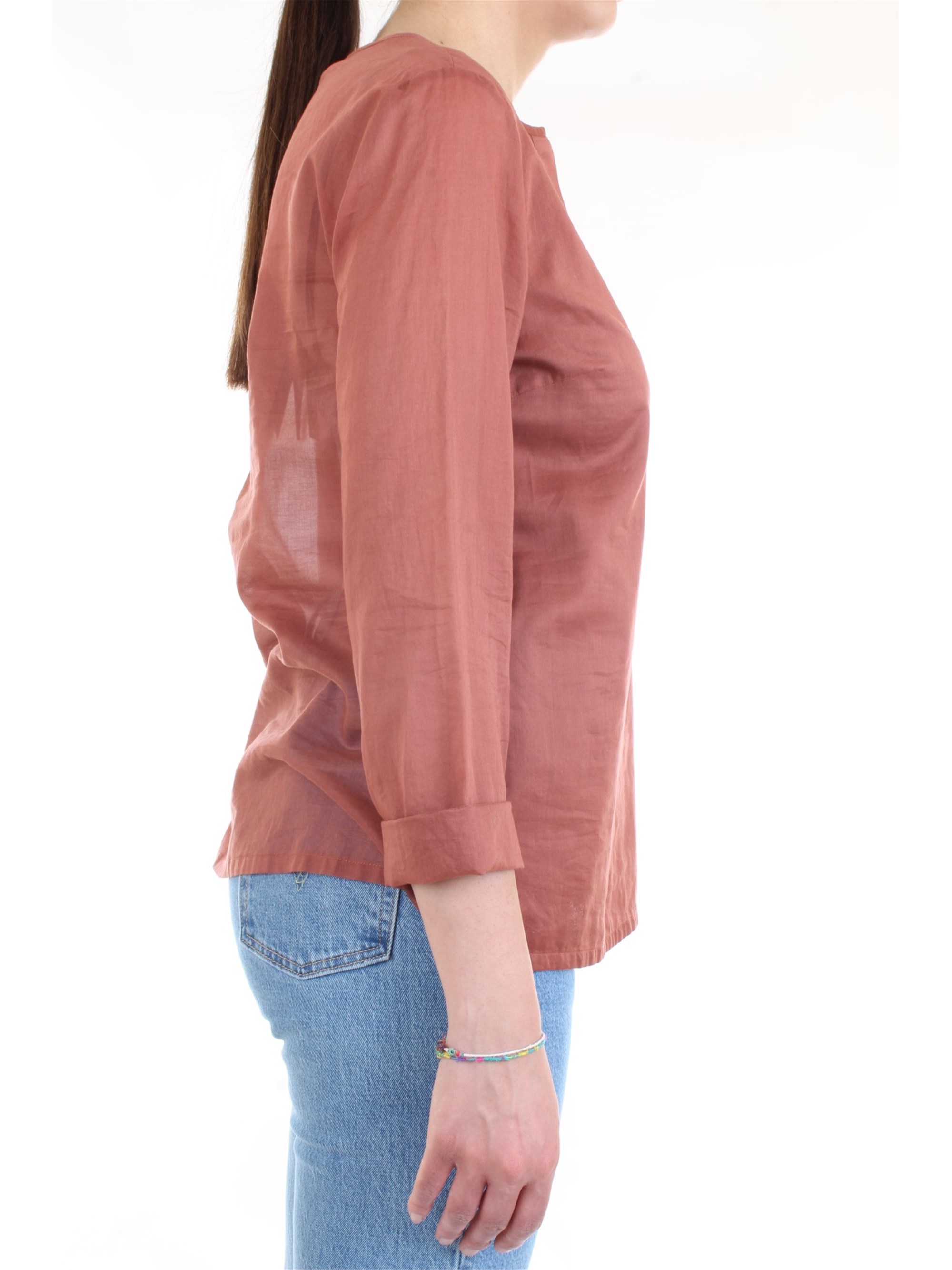 Cappellini By Peserico 57M06339L1 Rust Clothing Woman Shirt Cappellini By Peserico 57M06339L1 Rust Clothing Woman Shirt