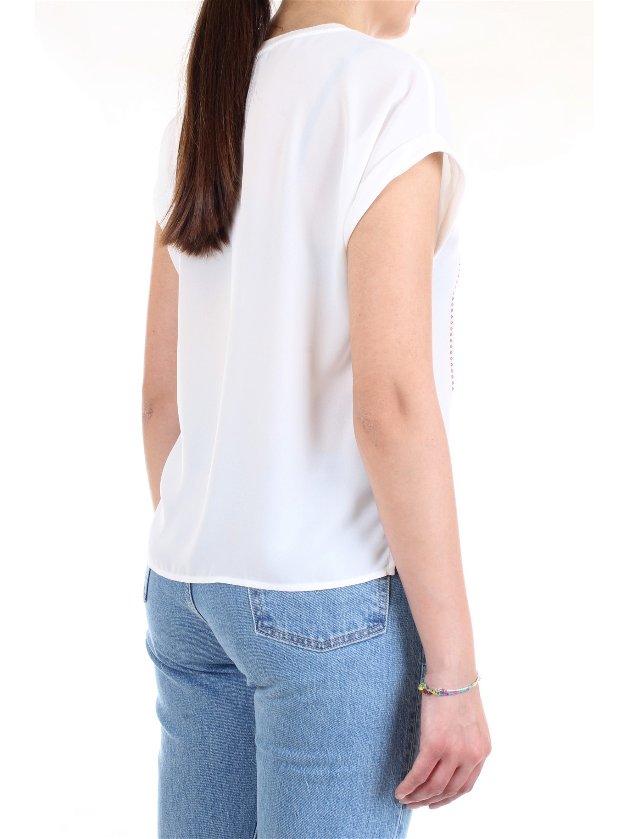 LANACAPRINA PF2234 White Clothing Woman T-Shirt/Polo LANACAPRINA PF2234 White Clothing Woman T-Shirt/Polo