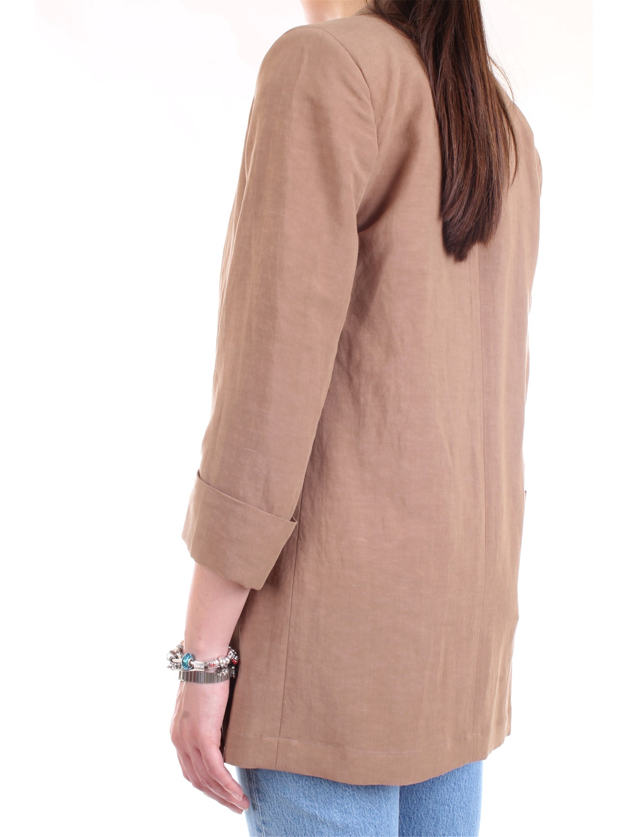 LANACAPRINA PF2304 Beige Clothing Woman Jacket LANACAPRINA PF2304 Beige Clothing Woman Jacket