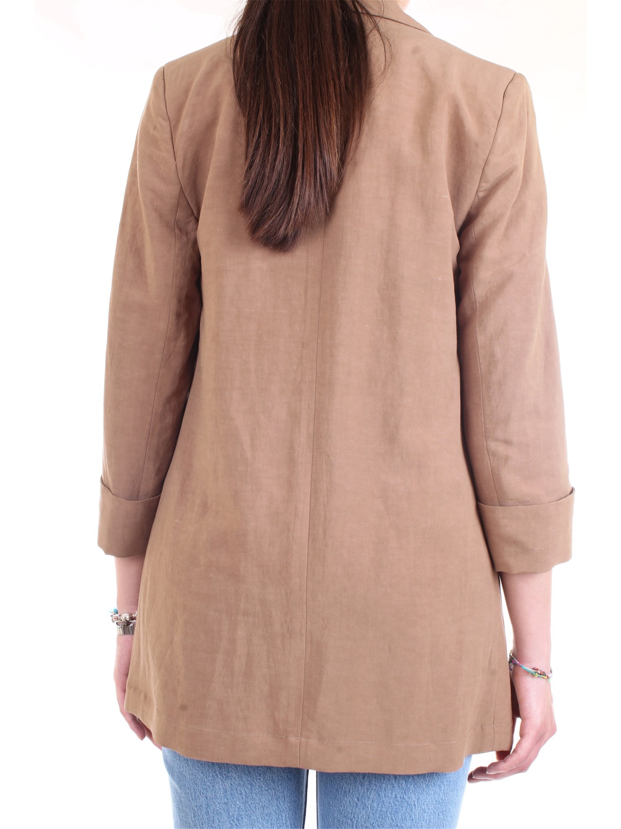 LANACAPRINA PF2304 Beige Clothing Woman Jacket LANACAPRINA PF2304 Beige Clothing Woman Jacket