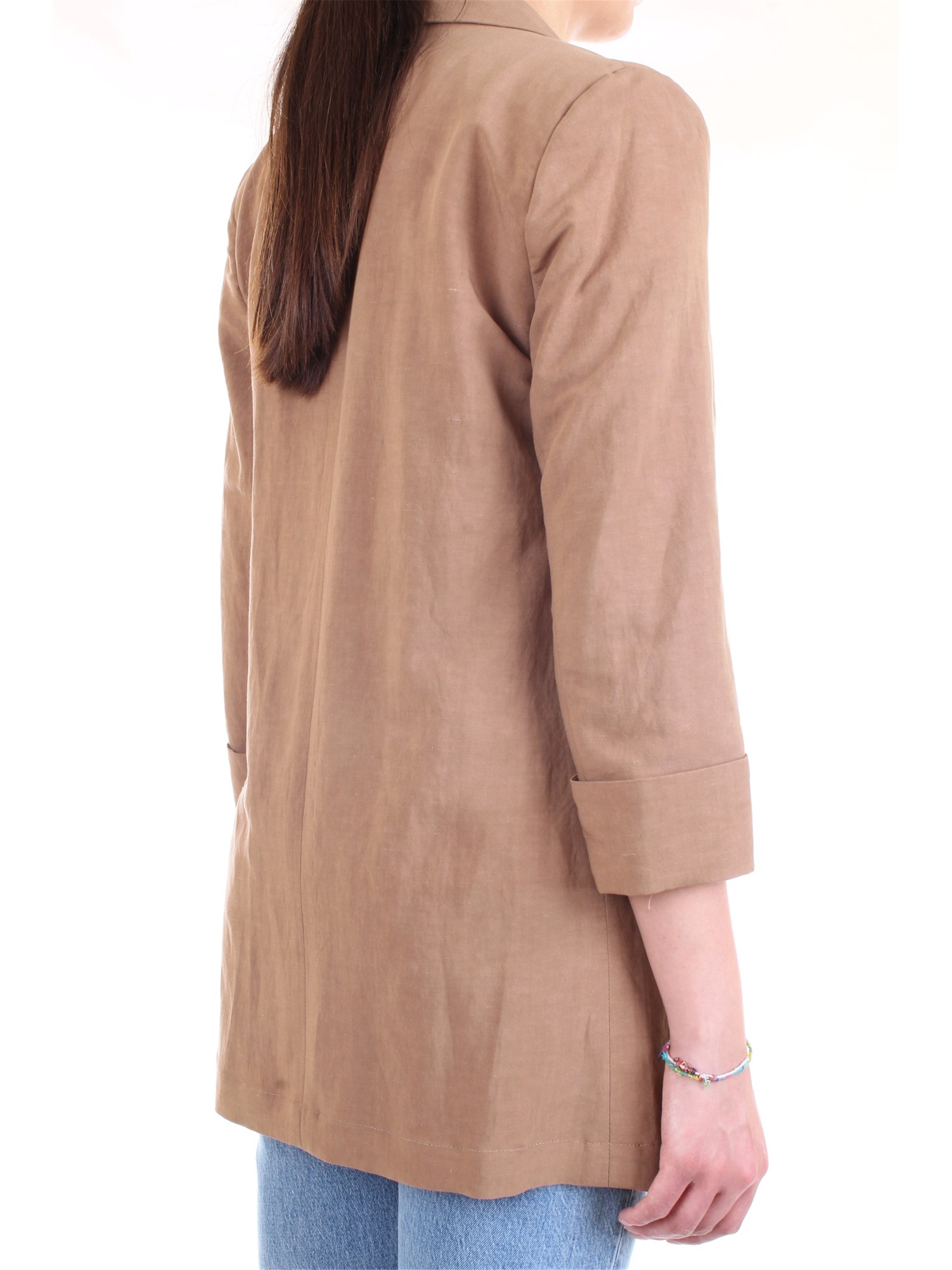 LANACAPRINA PF2304 Beige Clothing Woman Jacket LANACAPRINA PF2304 Beige Clothing Woman Jacket