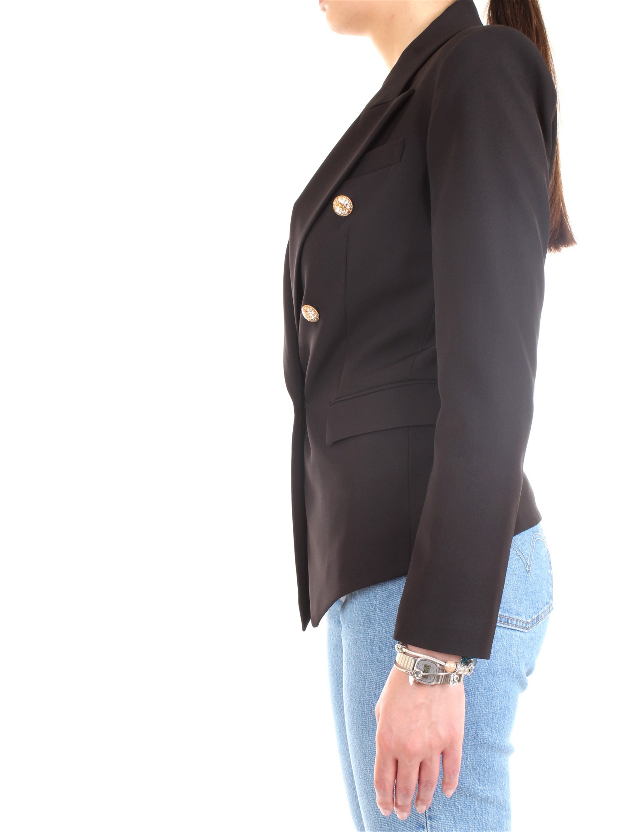 LANACAPRINA PF2237 Black Clothing Woman Jacket LANACAPRINA PF2237 Black Clothing Woman Jacket