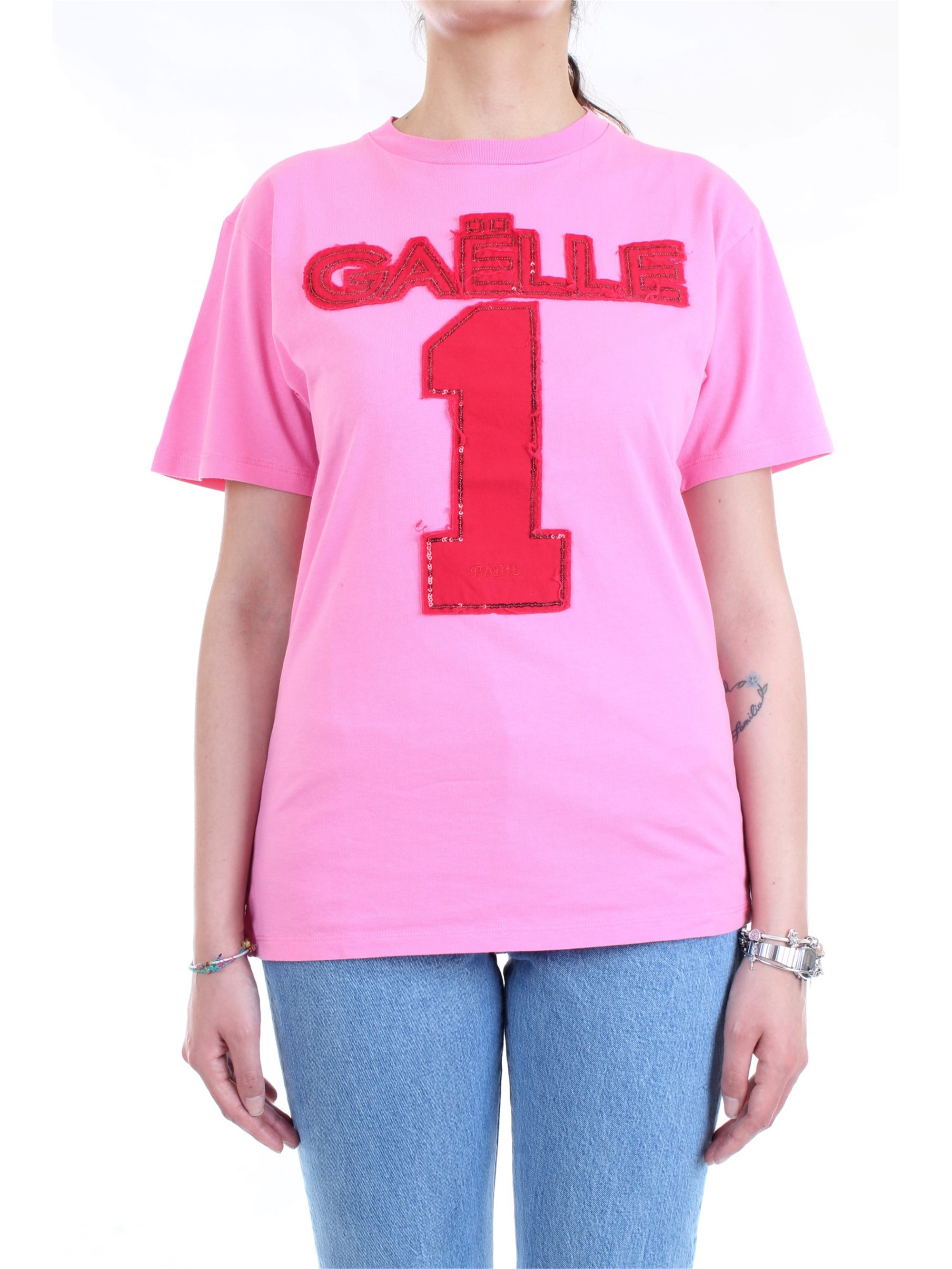 GAELLE PARIS GBD6053 Pink Clothing Woman T-Shirt/Polo GAELLE PARIS GBD6053 Pink Clothing Woman T-Shirt/Polo