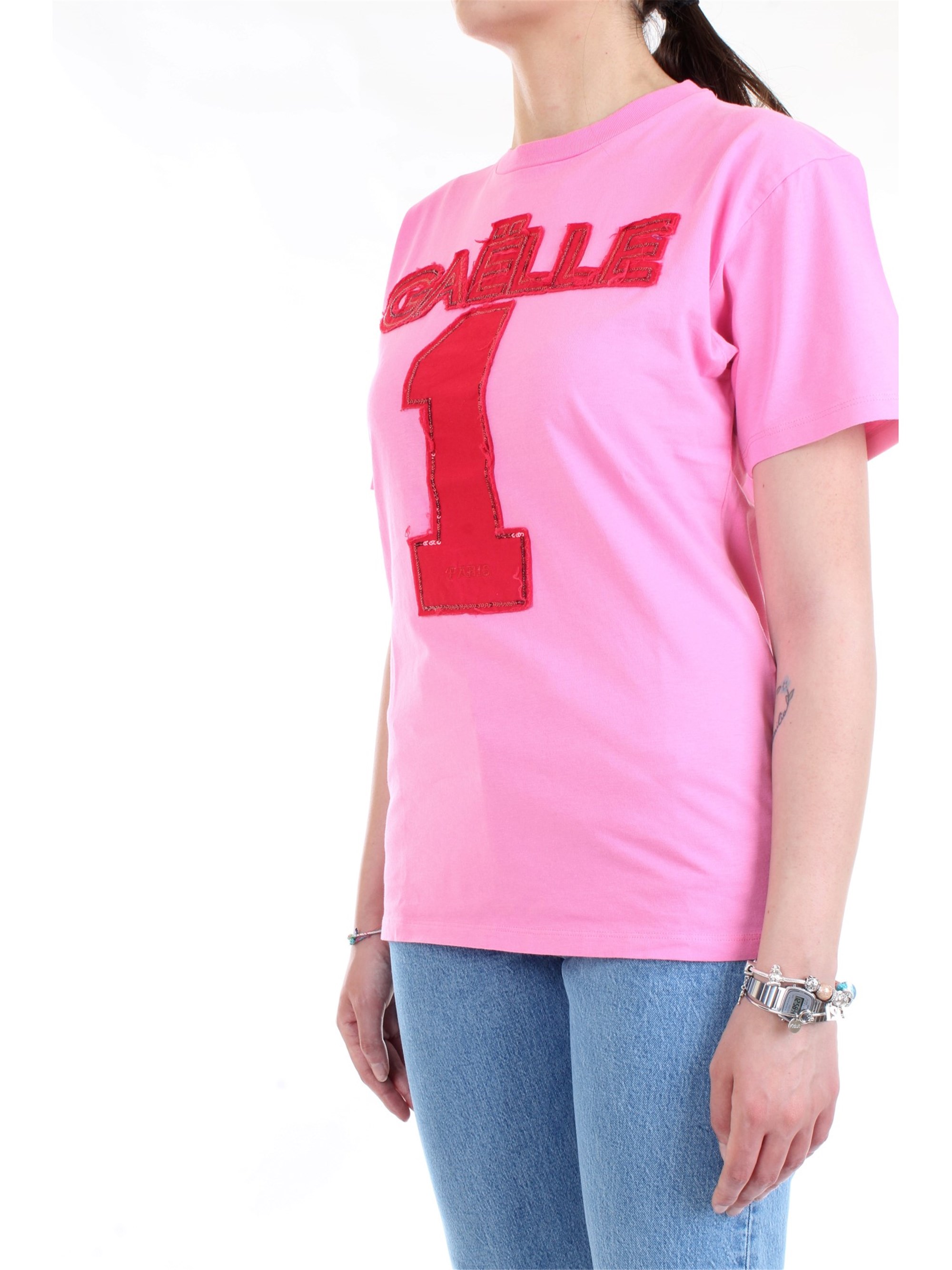 GAELLE PARIS GBD6053 Pink Clothing Woman T-Shirt/Polo GAELLE PARIS GBD6053 Pink Clothing Woman T-Shirt/Polo