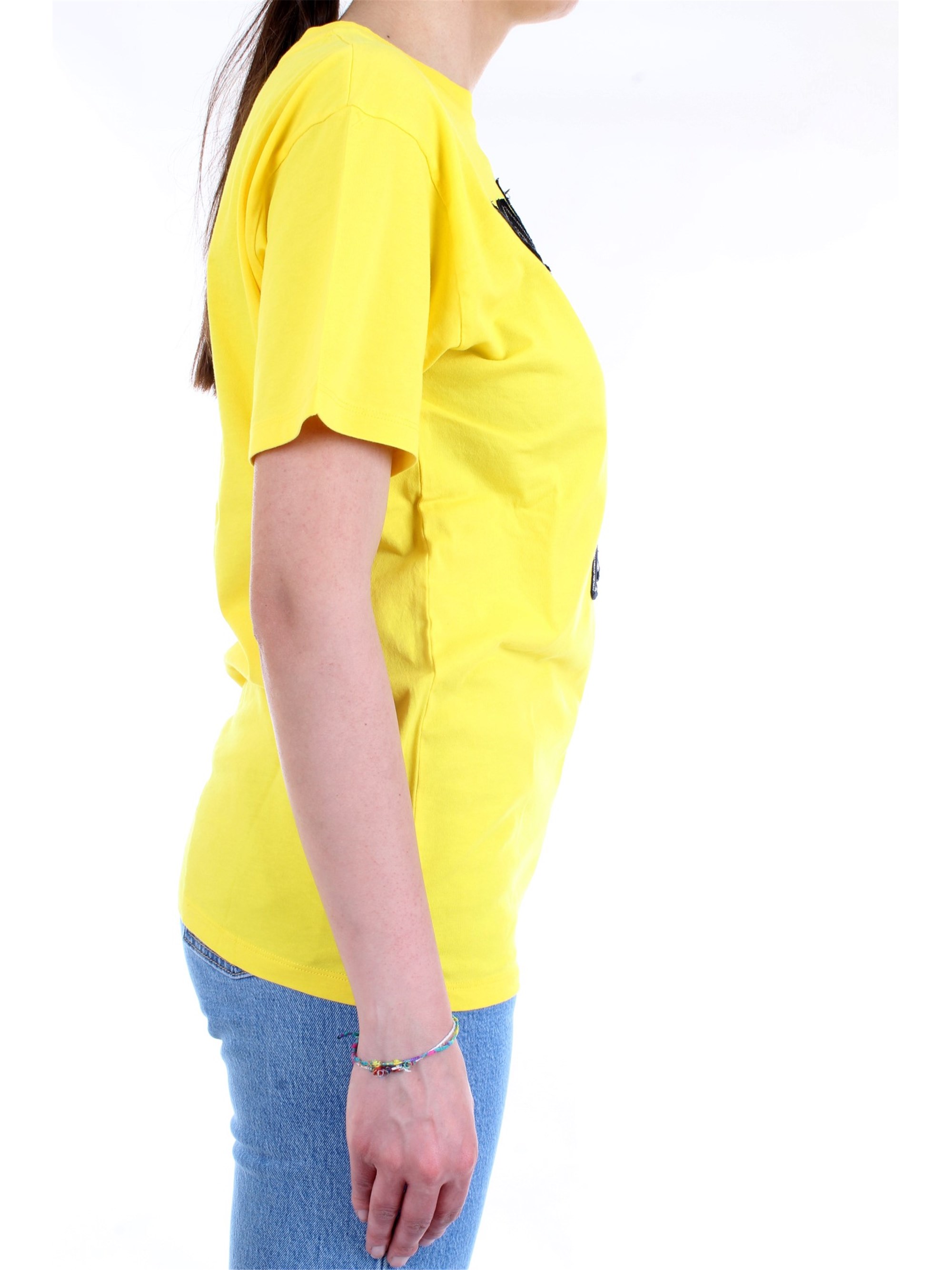 GAELLE PARIS GBD6053 Yellow Clothing Woman T-Shirt/Polo GAELLE PARIS GBD6053 Yellow Clothing Woman T-Shirt/Polo