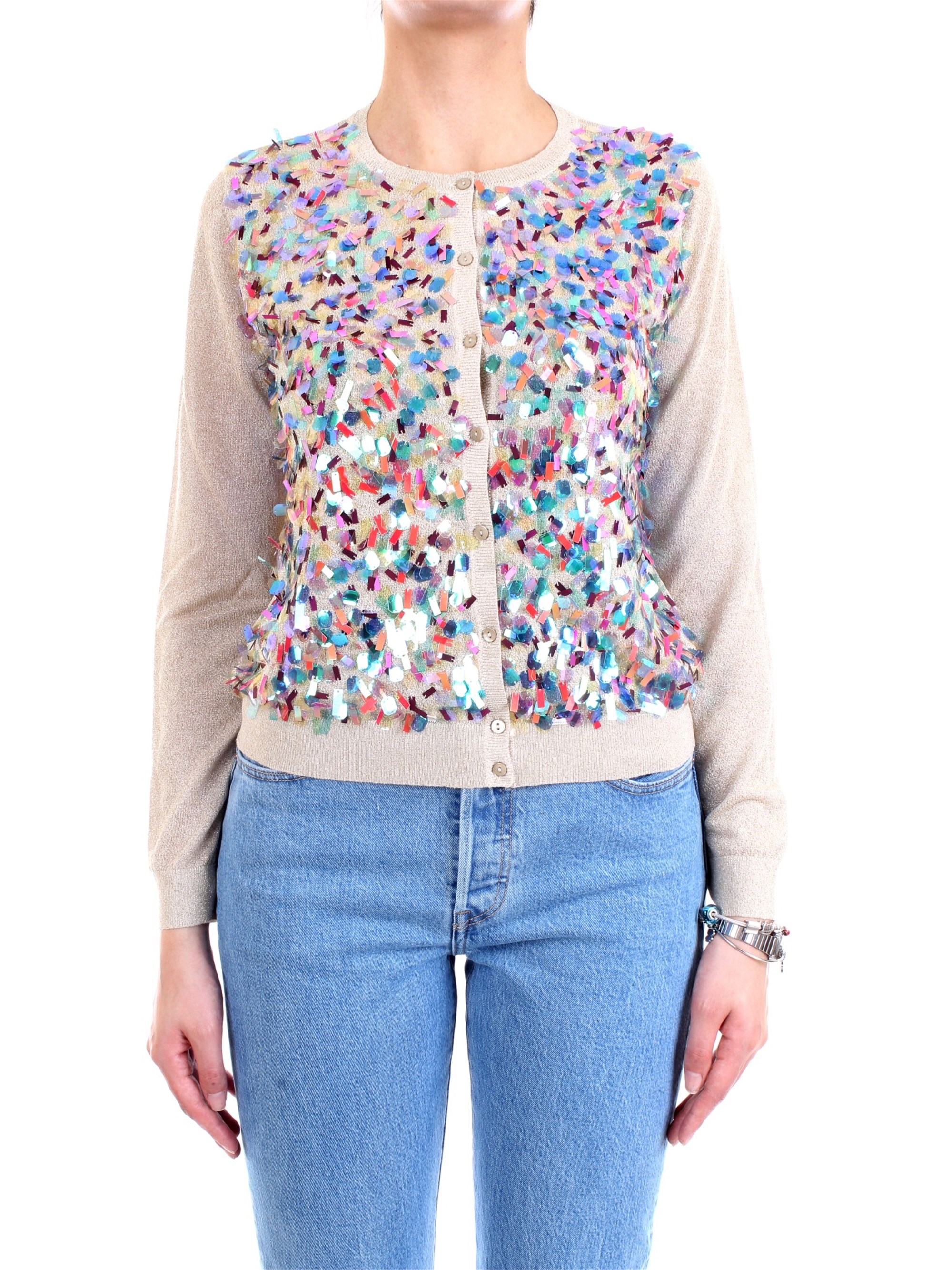 LANACAPRINA PF2020 Bronze Clothing Woman Cardigan LANACAPRINA PF2020 Bronze Clothing Woman Cardigan