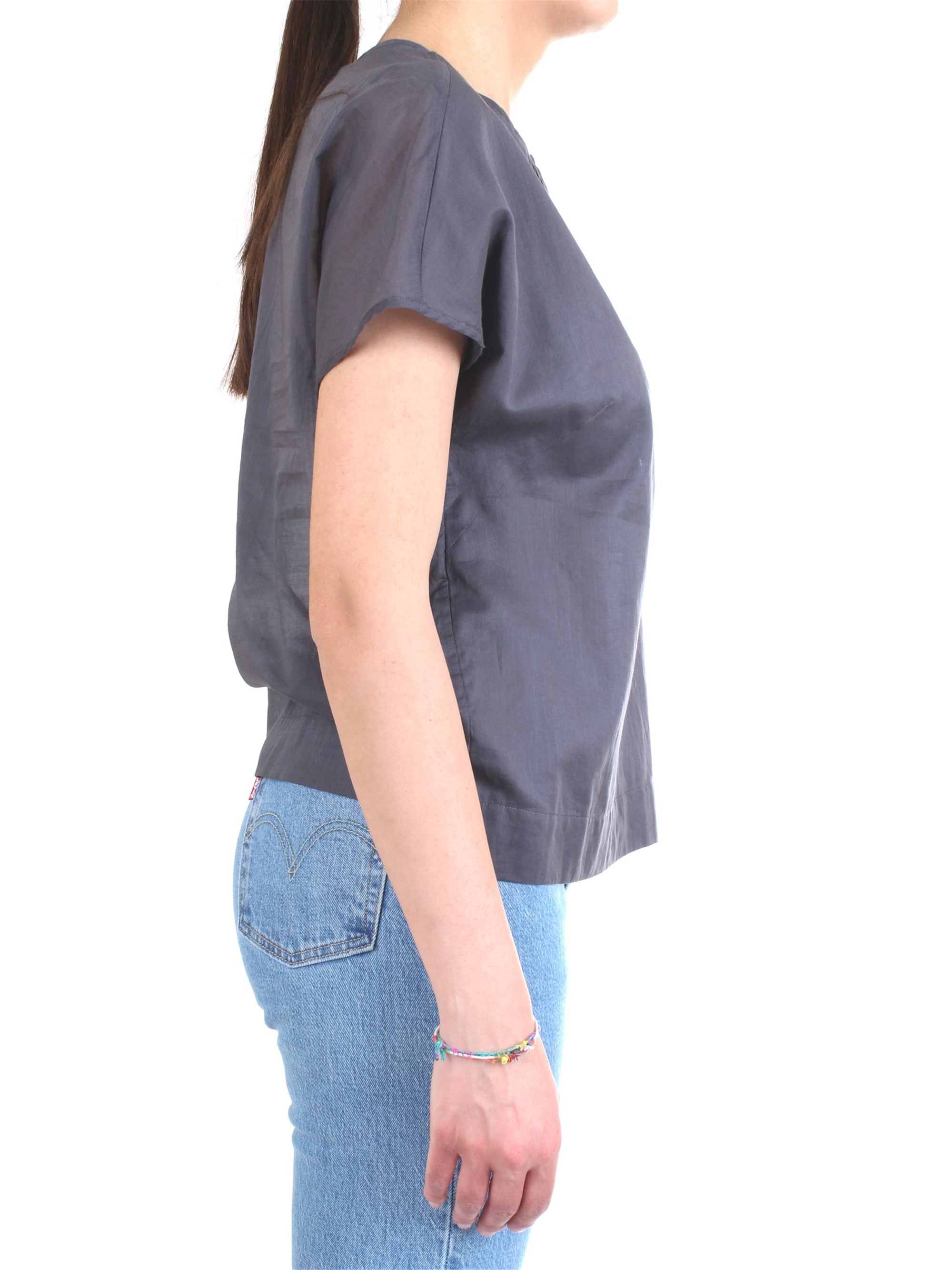 Cappellini By Peserico 57M06339L1 TESS 00481 Grey Clothing Woman Shirt Cappellini By Peserico 57M06339L1 TESS 00481 Grey Clothing Woman Shirt