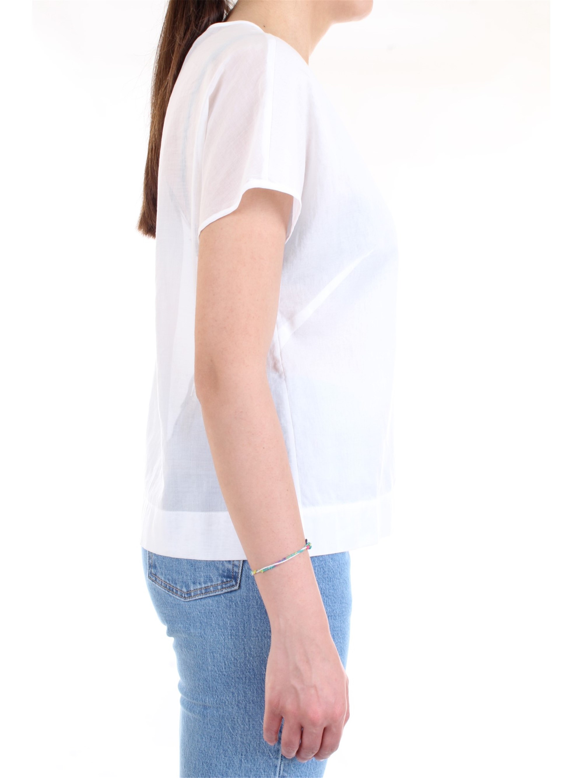 Cappellini By Peserico 57M06339L1 TESS 00481 White Clothing Woman Shirt Cappellini By Peserico 57M06339L1 TESS 00481 White Clothing Woman Shirt